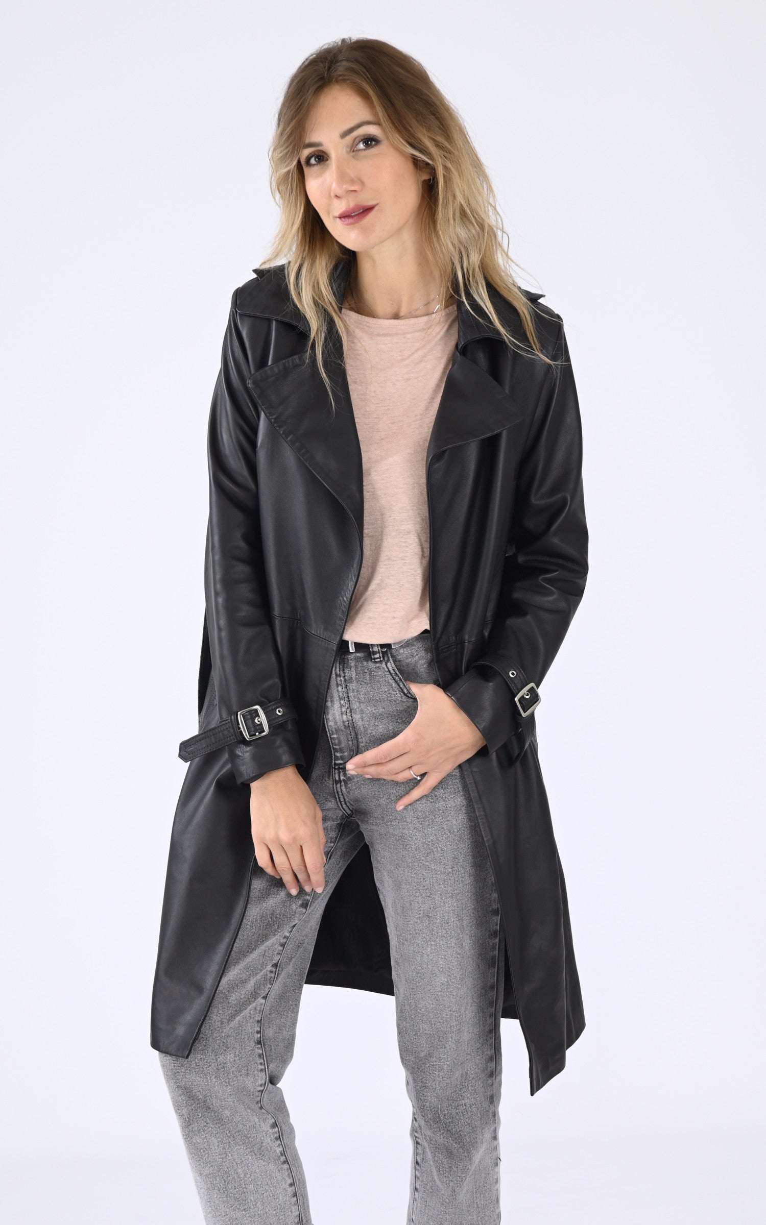 A "ENZO 100" Noir La Canadienne Manteau Femme opened photo