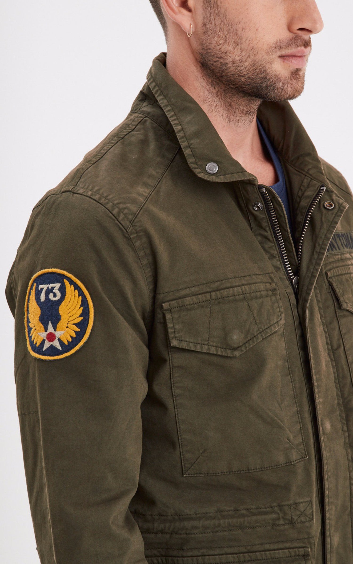 A "XERXES 103482" Kaki Daytona 73 Veste Homme back photo