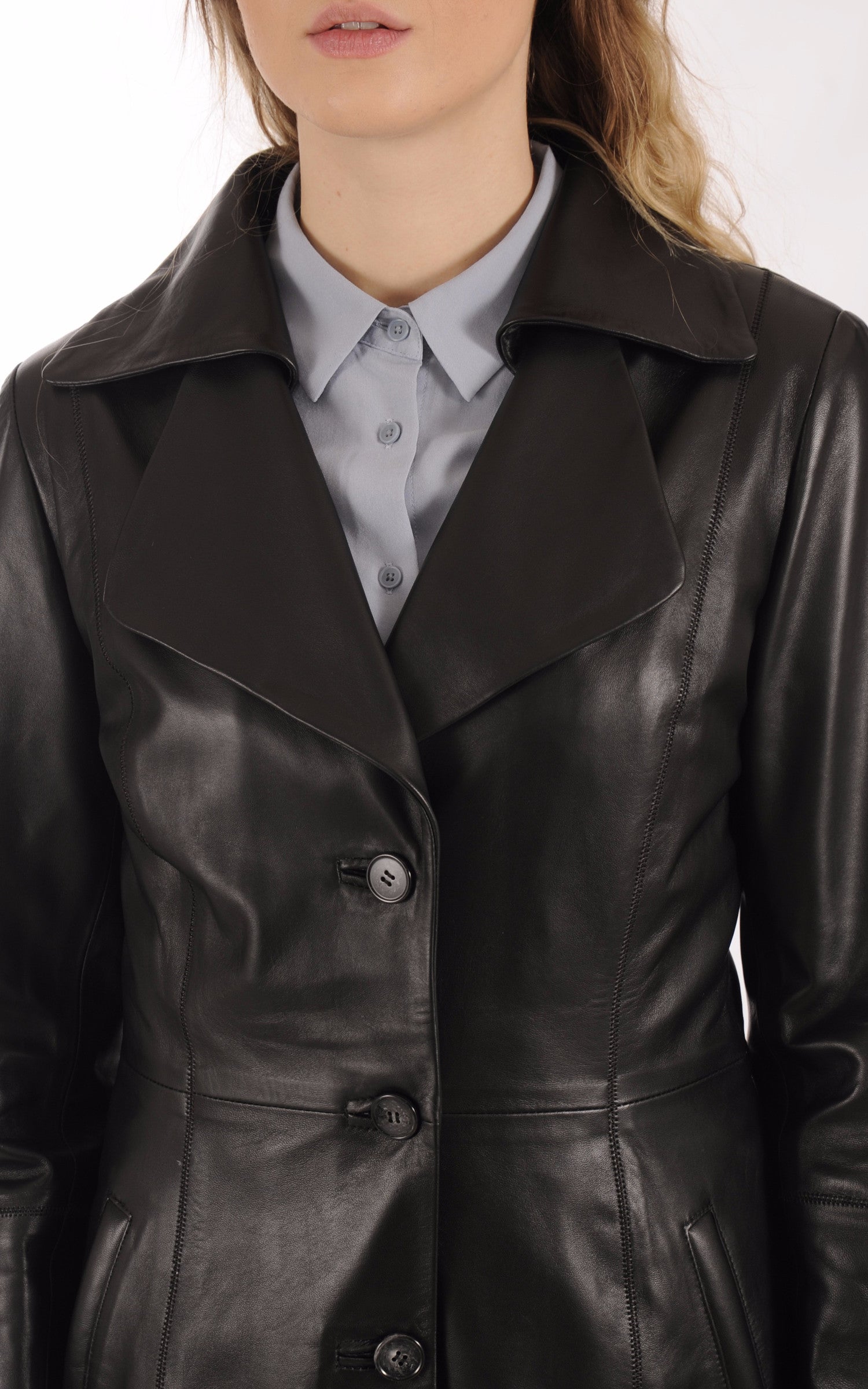 A "LOLA" Noir La Canadienne 3/4 Femme details photo 5