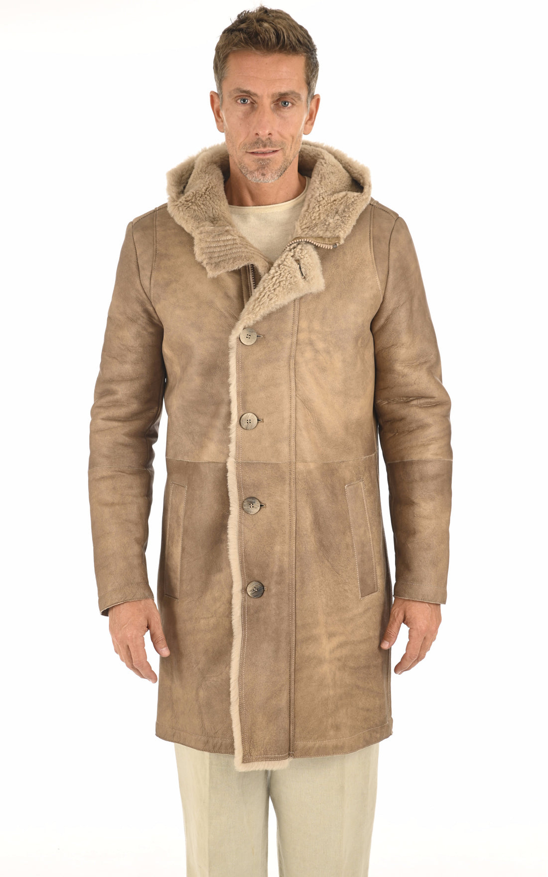 A "227255" Beige Artico 3/4 Homme opened photo