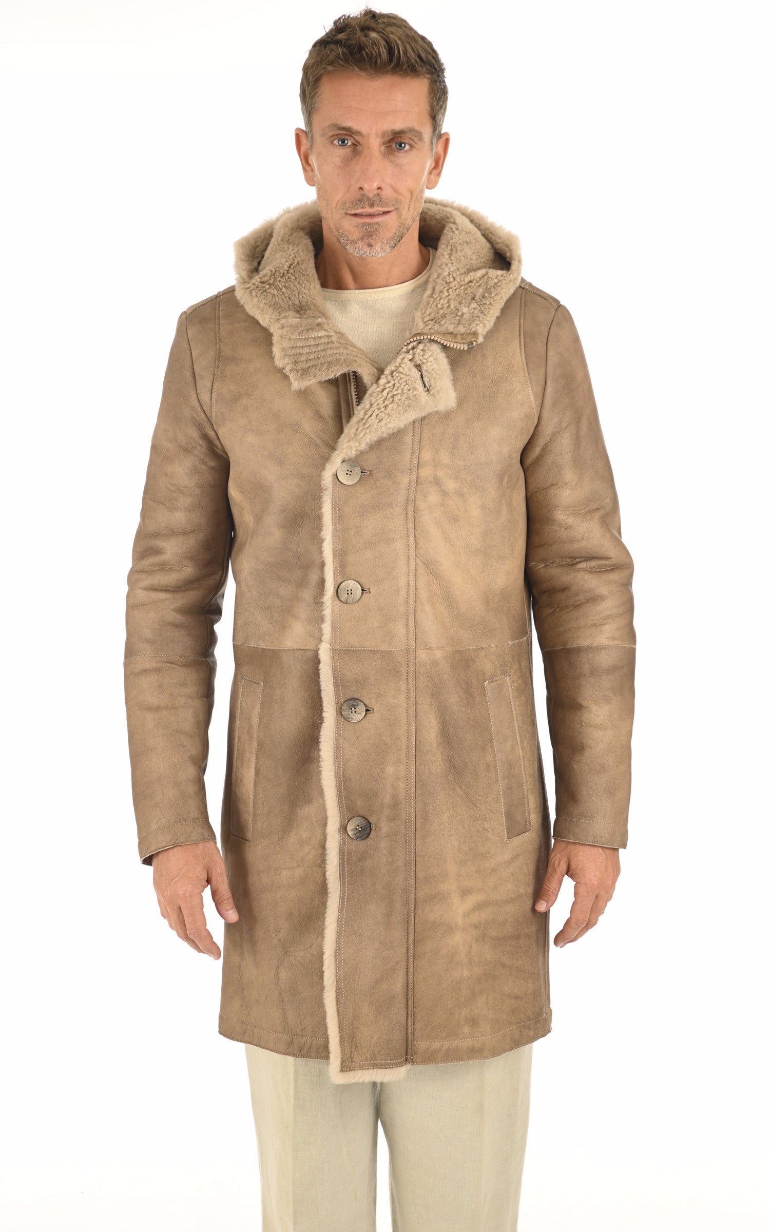 A "227255" Beige Artico 3/4 Homme closed photo