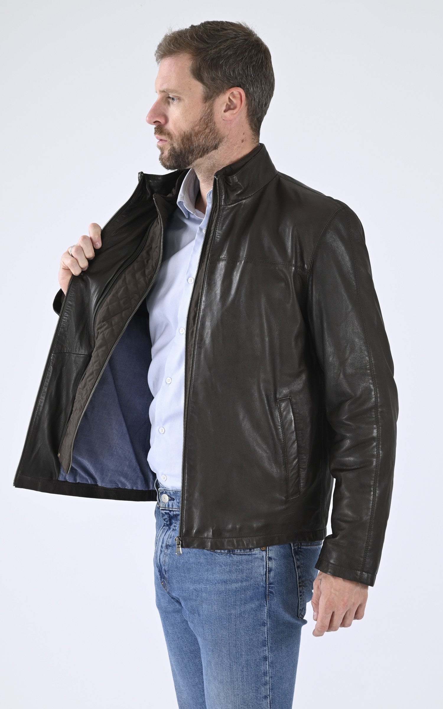 A "ORLANDO 7765" Marron Smarty Blouson Homme interior photo