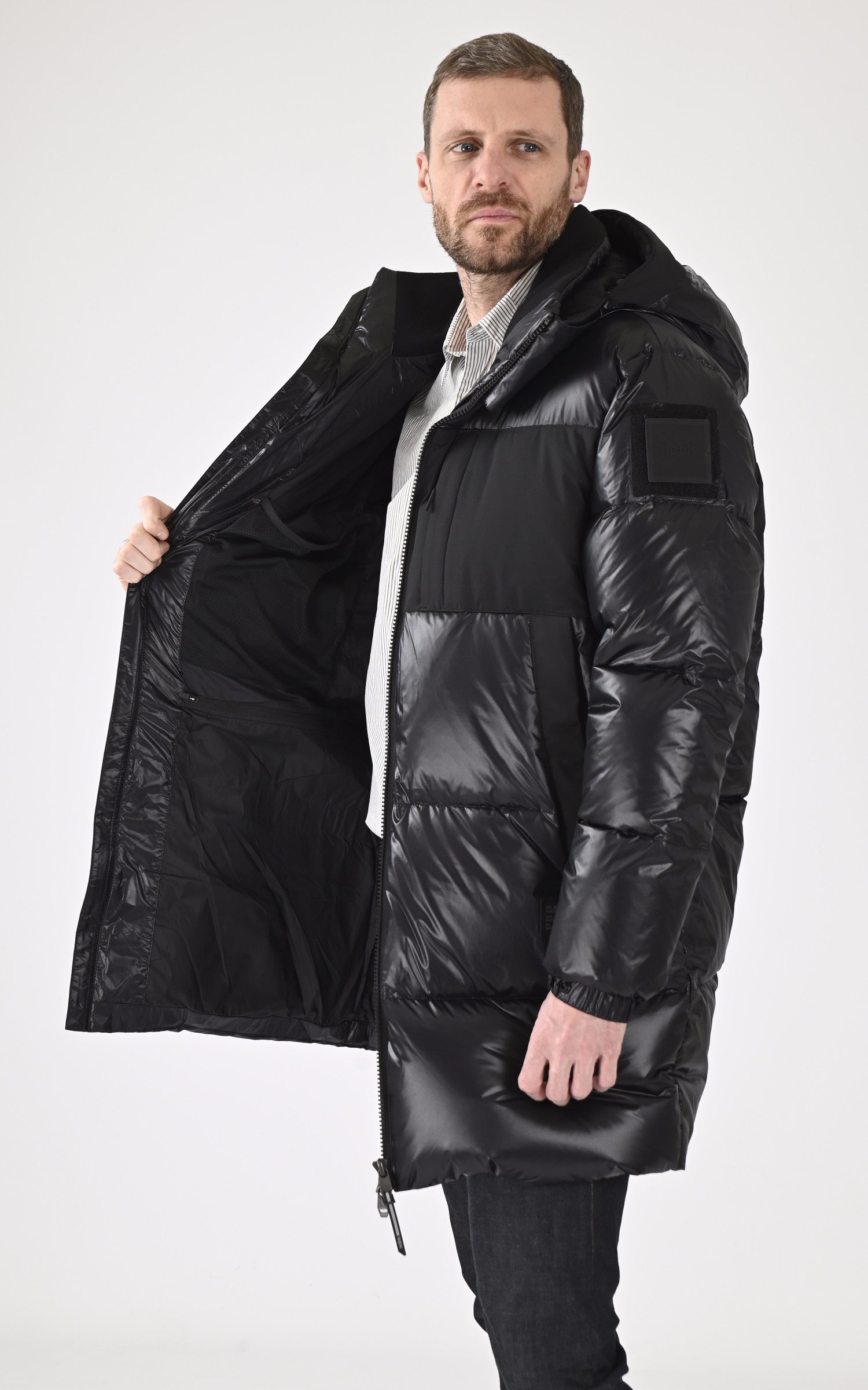 A "NEELIX" Noir Nobis Ves Doudoune Homme interior photo 3