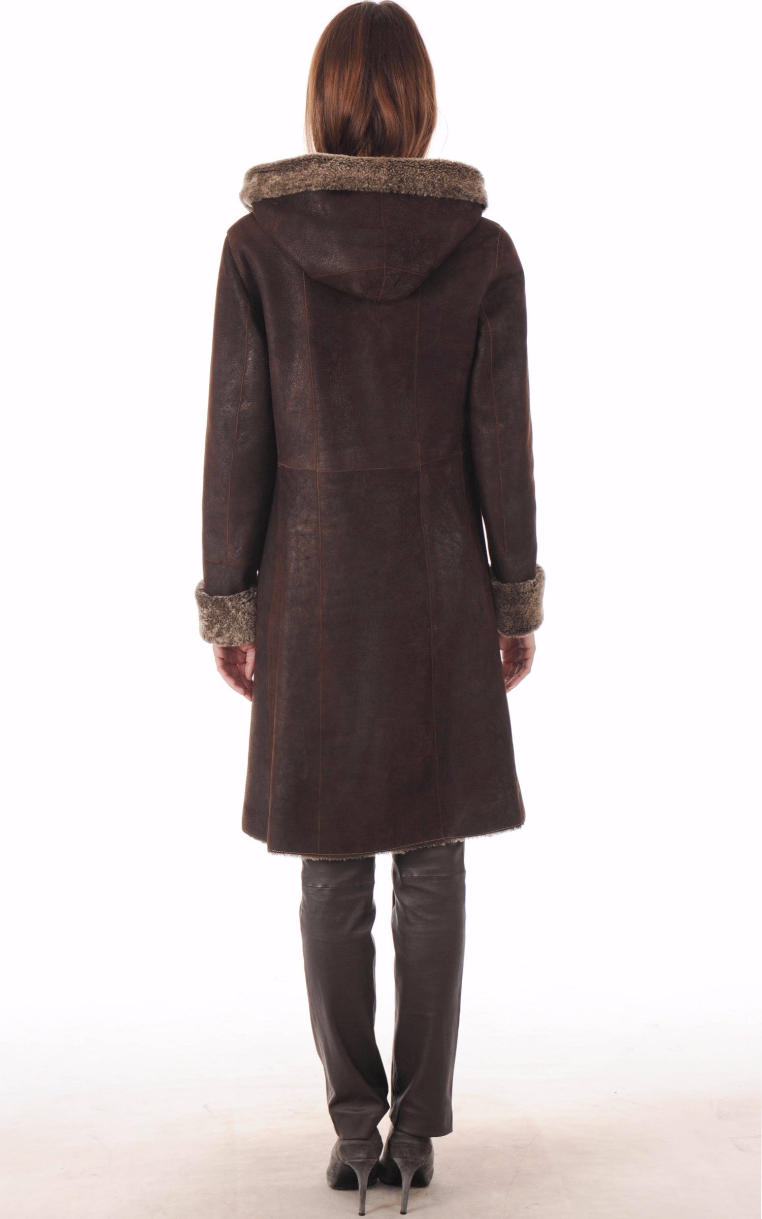 A "OS9007B 100" Marron La Canadienne 7/8 Femme back photo