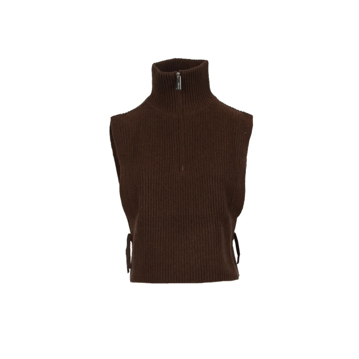Pull tour de cou laine Mimosa choco