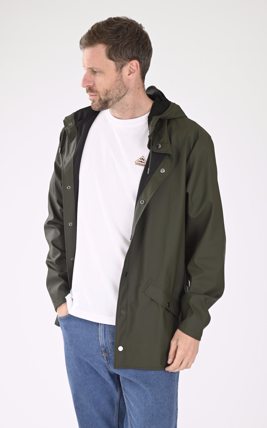 A "12010 JACKET" Kaki Rains Veste Mixte details photo