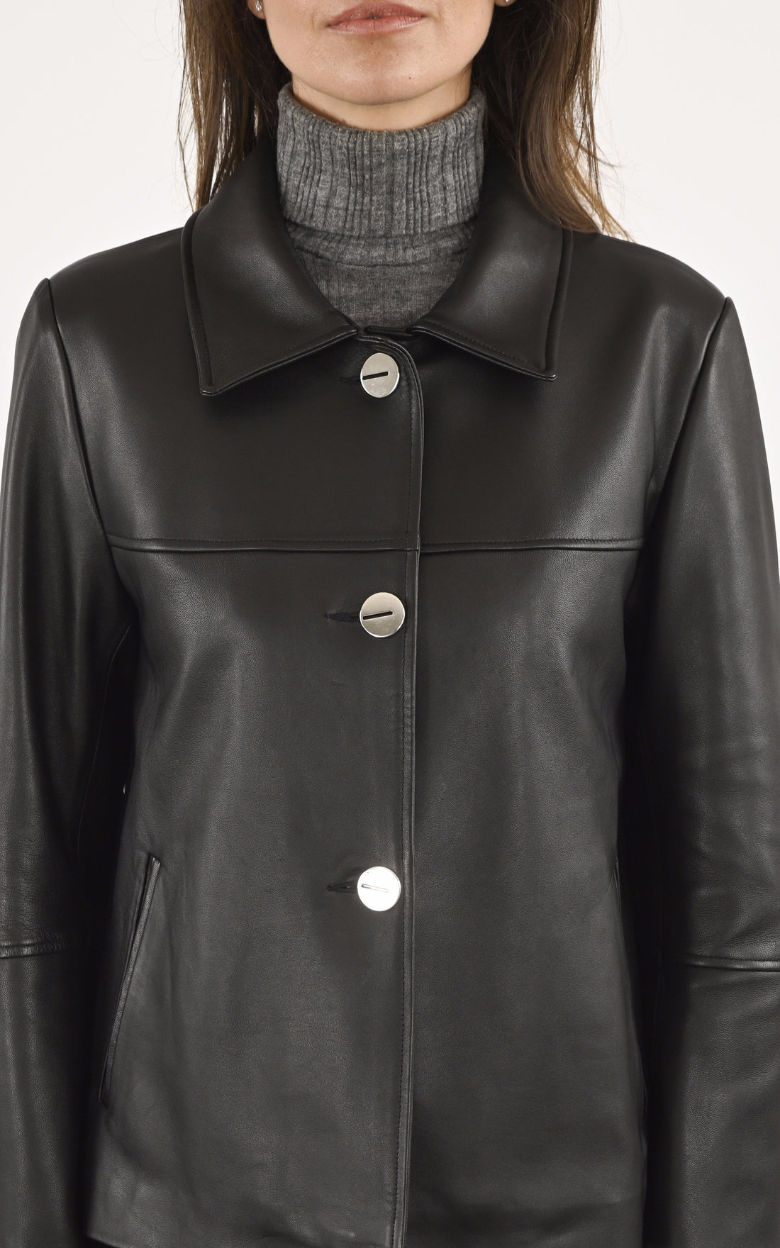 A "SOLINA FF" Noir La Canadienne Veste Femme closed photo