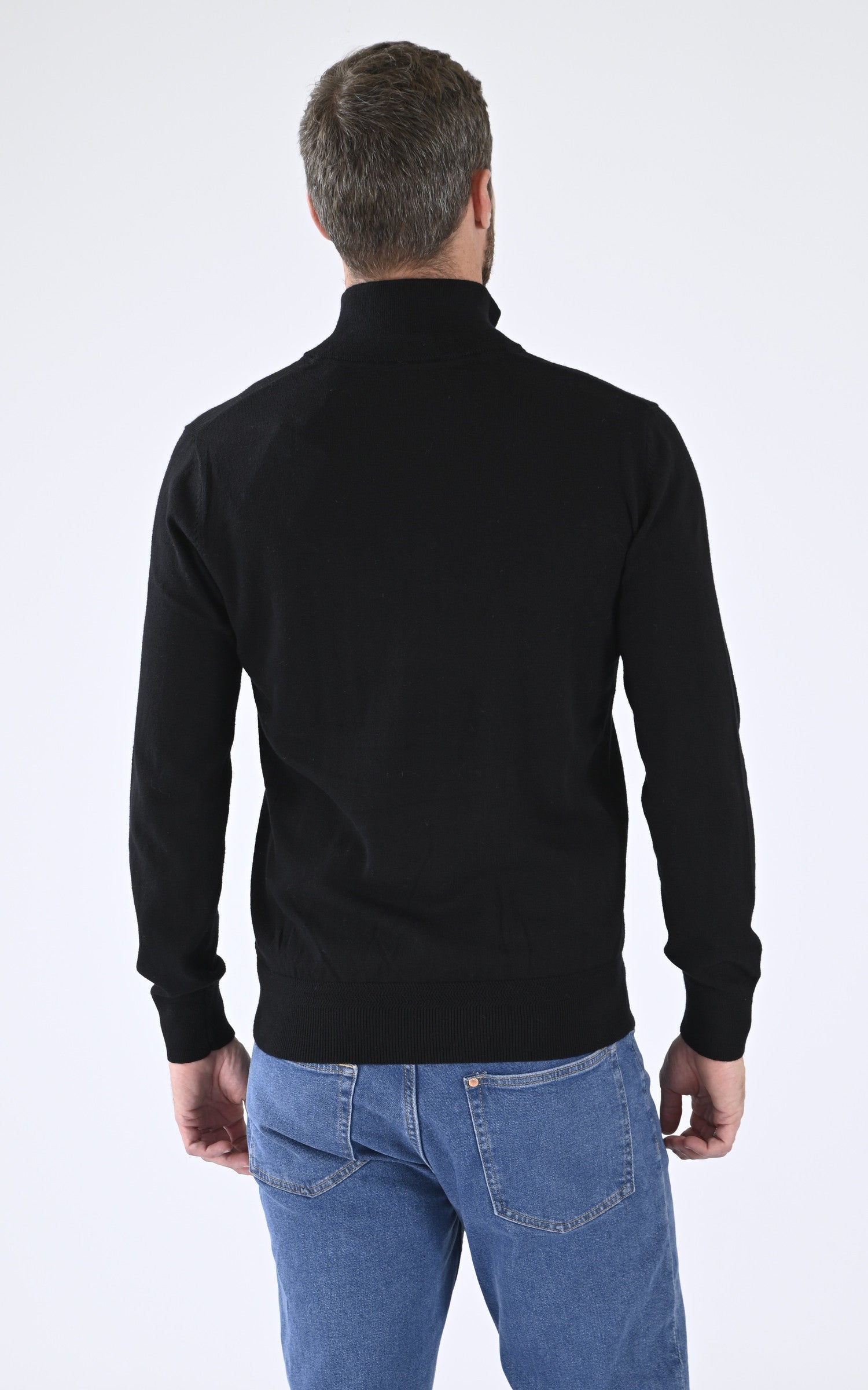 A "PL BEAL 8" Noir Schott Pull Homme back photo 3