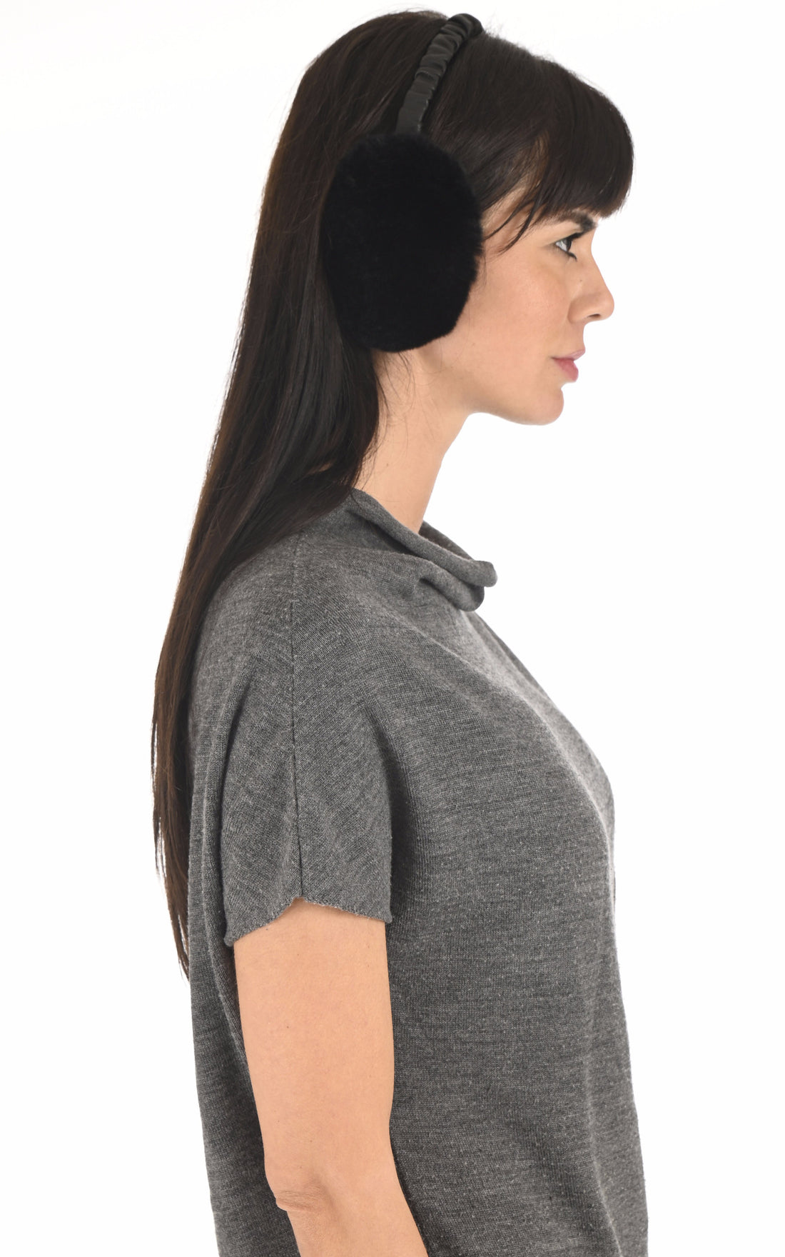 A "OS" Noir Tsanikidis Oreillettes Femme opened photo