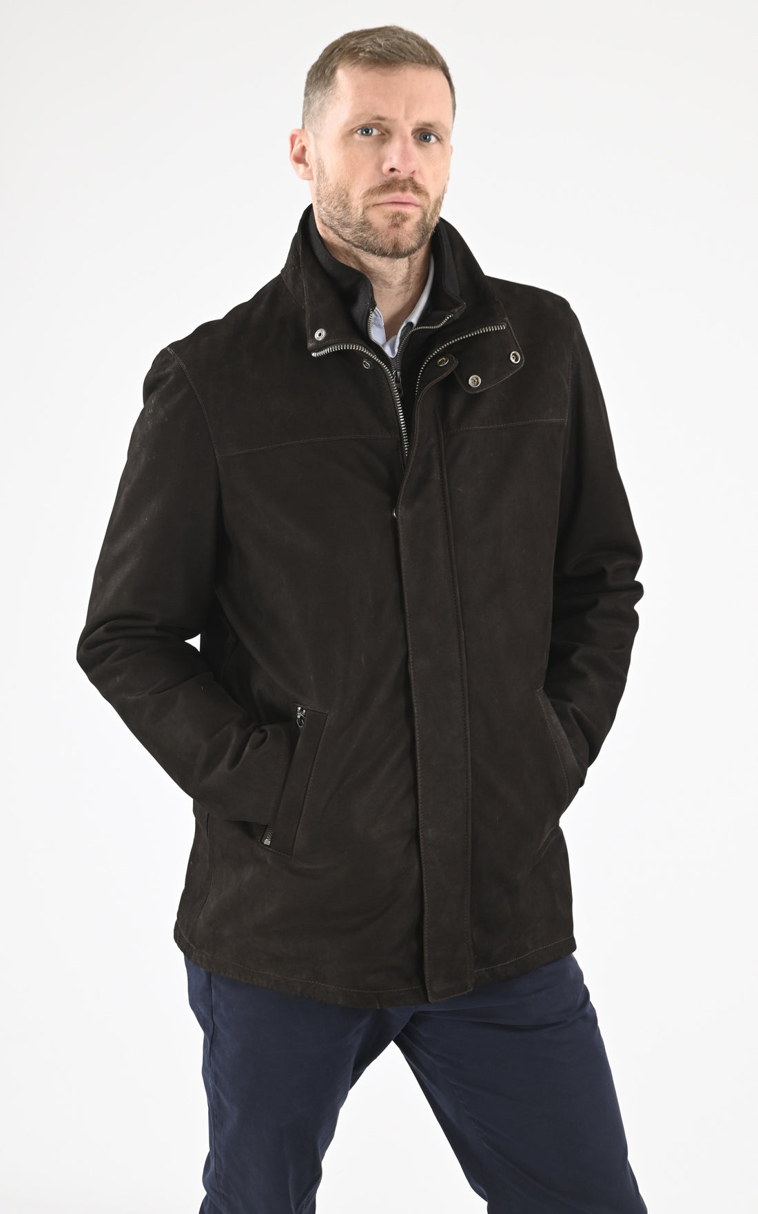 A "MIKA" Marron La Canadienne Blouson Homme opened photo