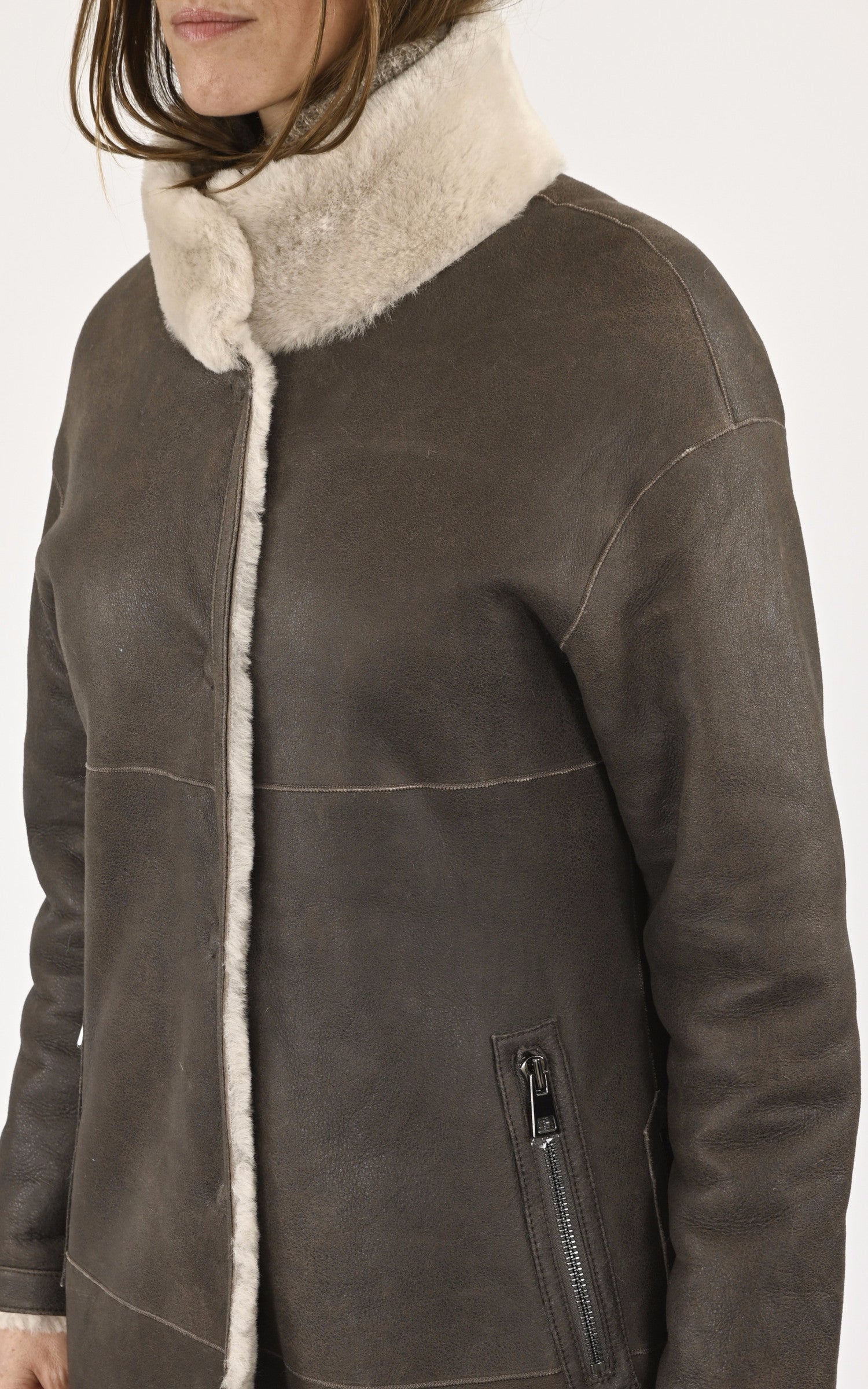 A "GIORGIANA" Marron Levinsky 7/8 Femme details photo