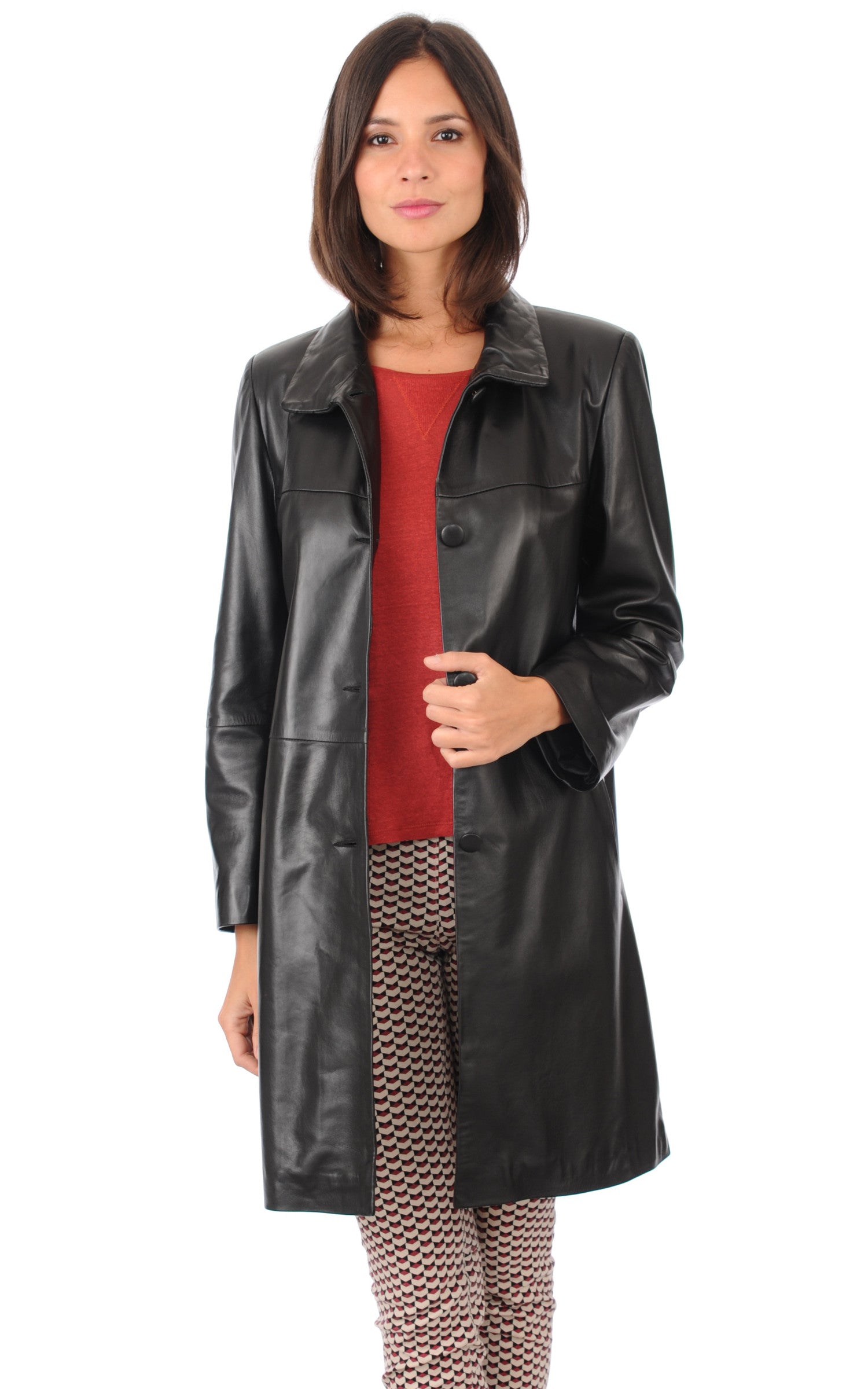 A "FABIOLA FF" Noir La Canadienne 7/8 Femme opened photo