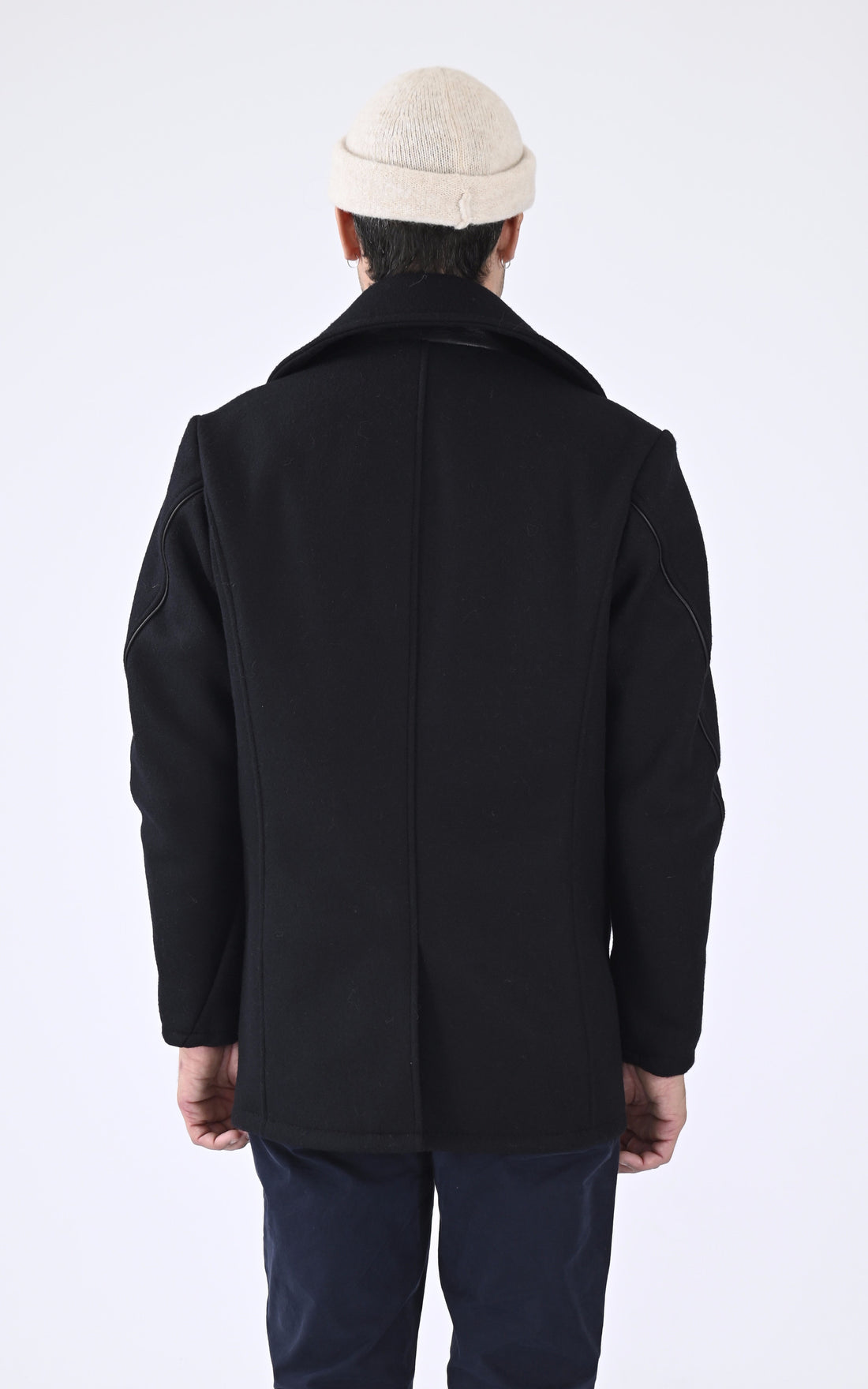 A "740C" Bleu Marine Schott Caban Homme opened photo