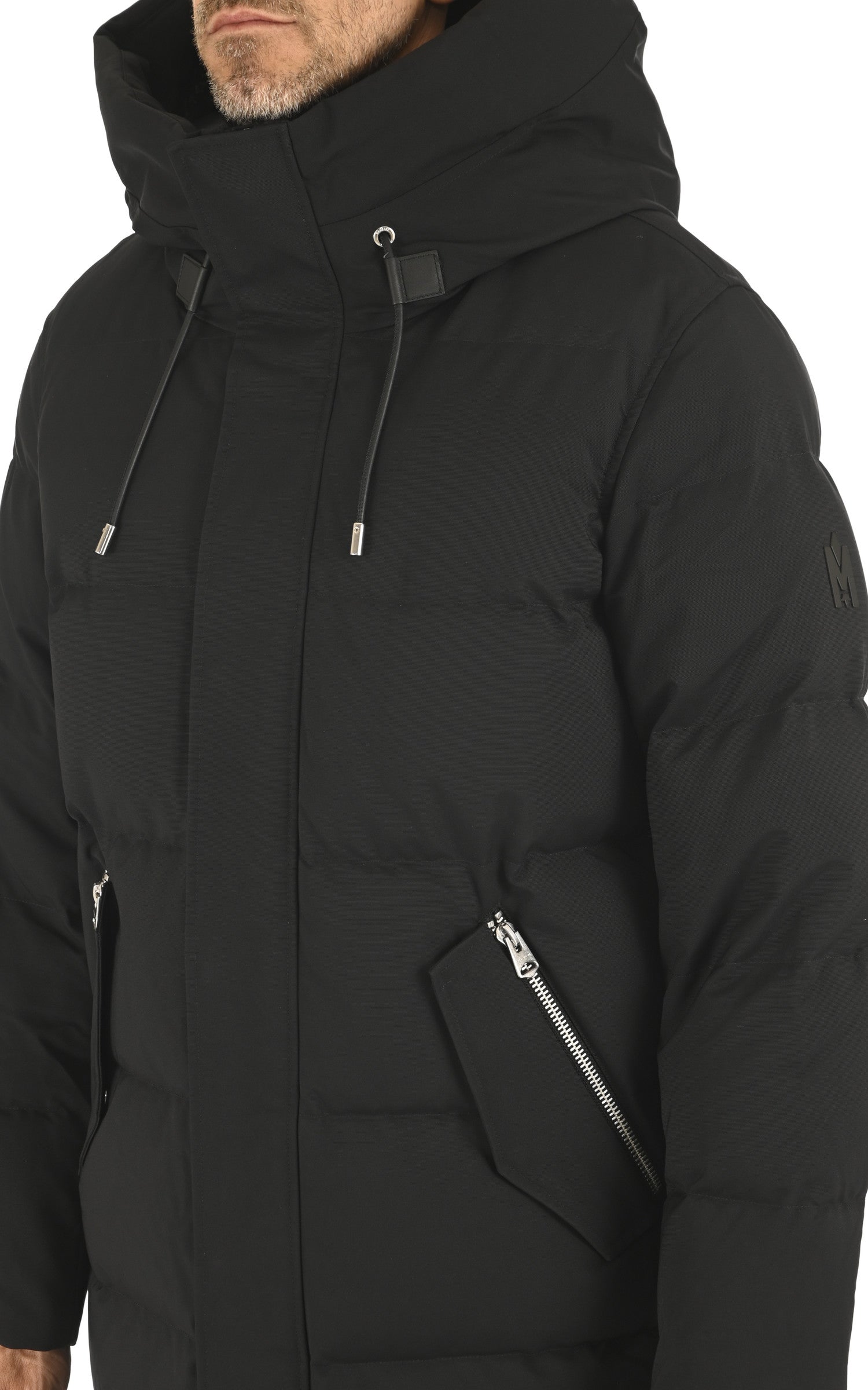 A "ANTOINE" Noir Mackage 3/4 Doudoune Homme details photo