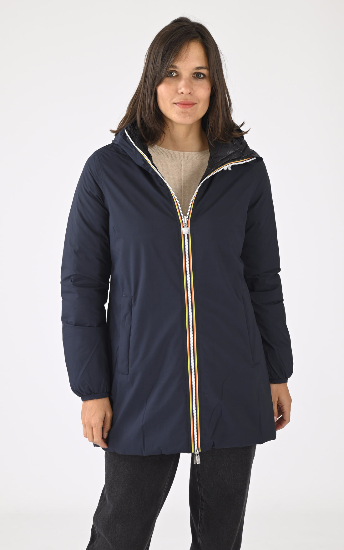 A "SOPHIE ST THERMO DO K8134DW" Bleu Marine K-Way Ves Doudoune Femme opened photo