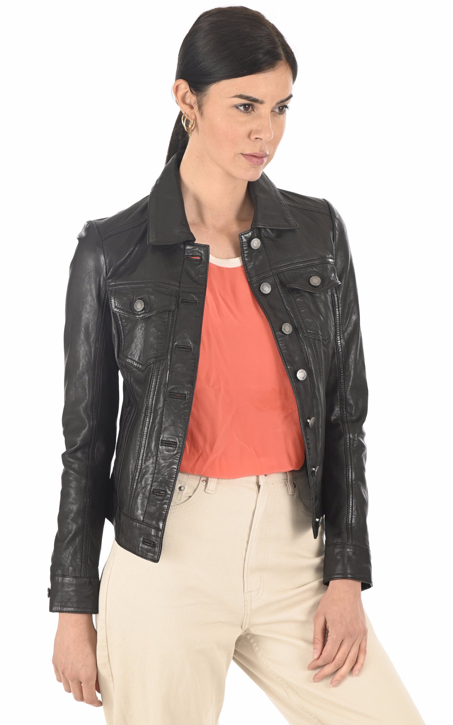 A "JANILA 101971" Noir Rose Garden Blouson Femme opened photo