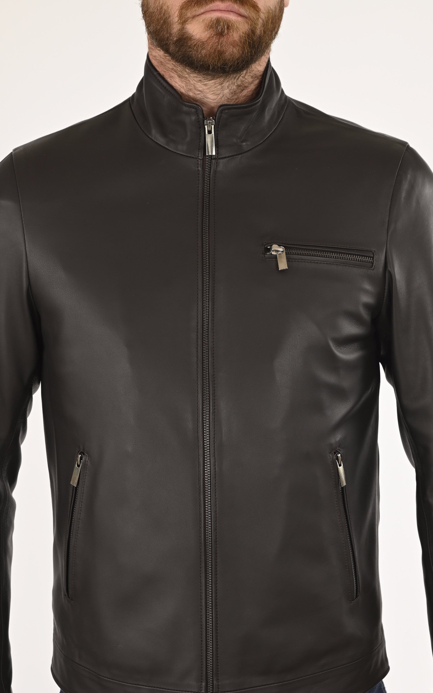 A "TRENDY" Marron La Canadienne Blouson Homme details photo
