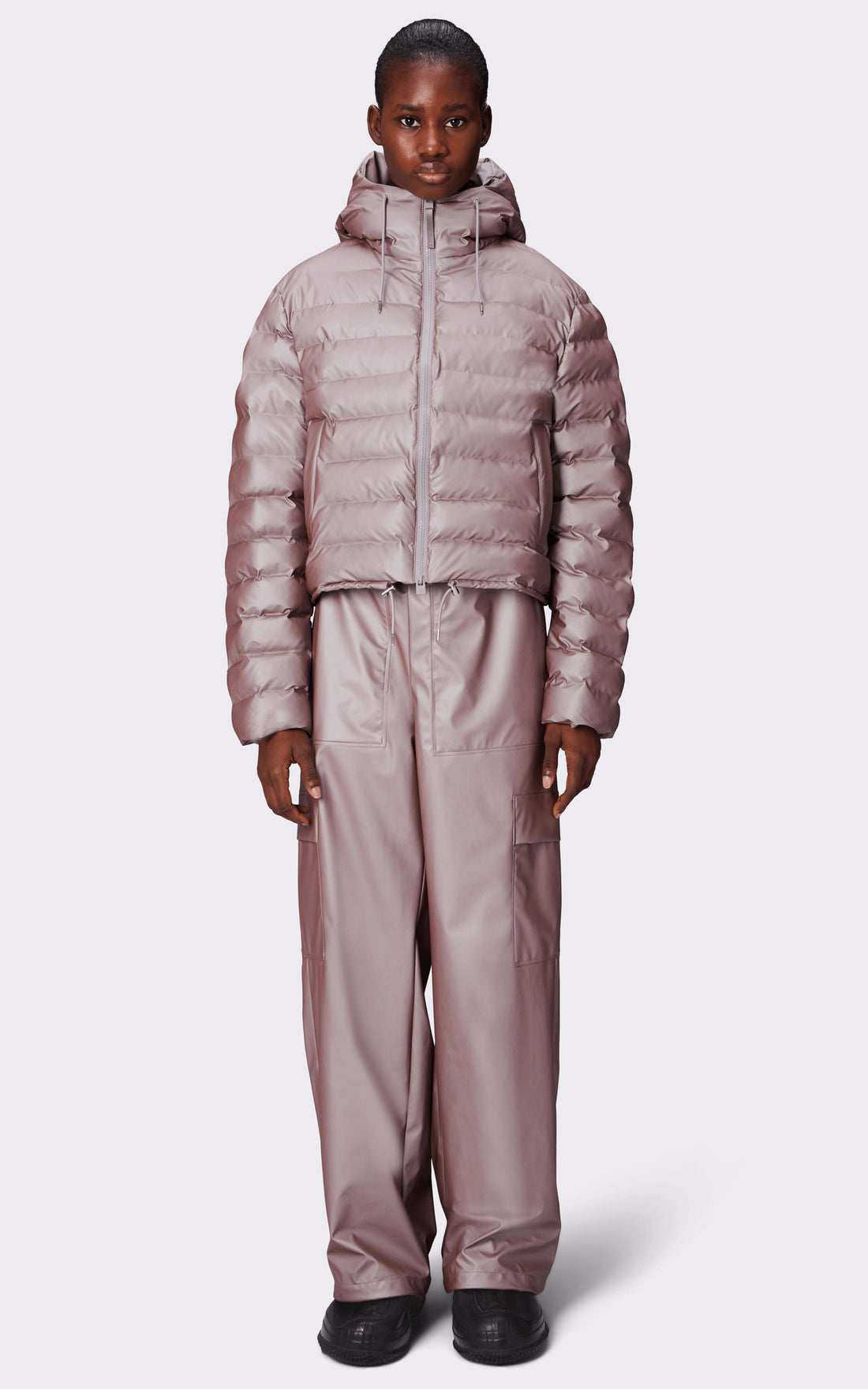 A "15820 LOHJA PUFFER" Violet Rains Bl Doudoune Mixte details photo