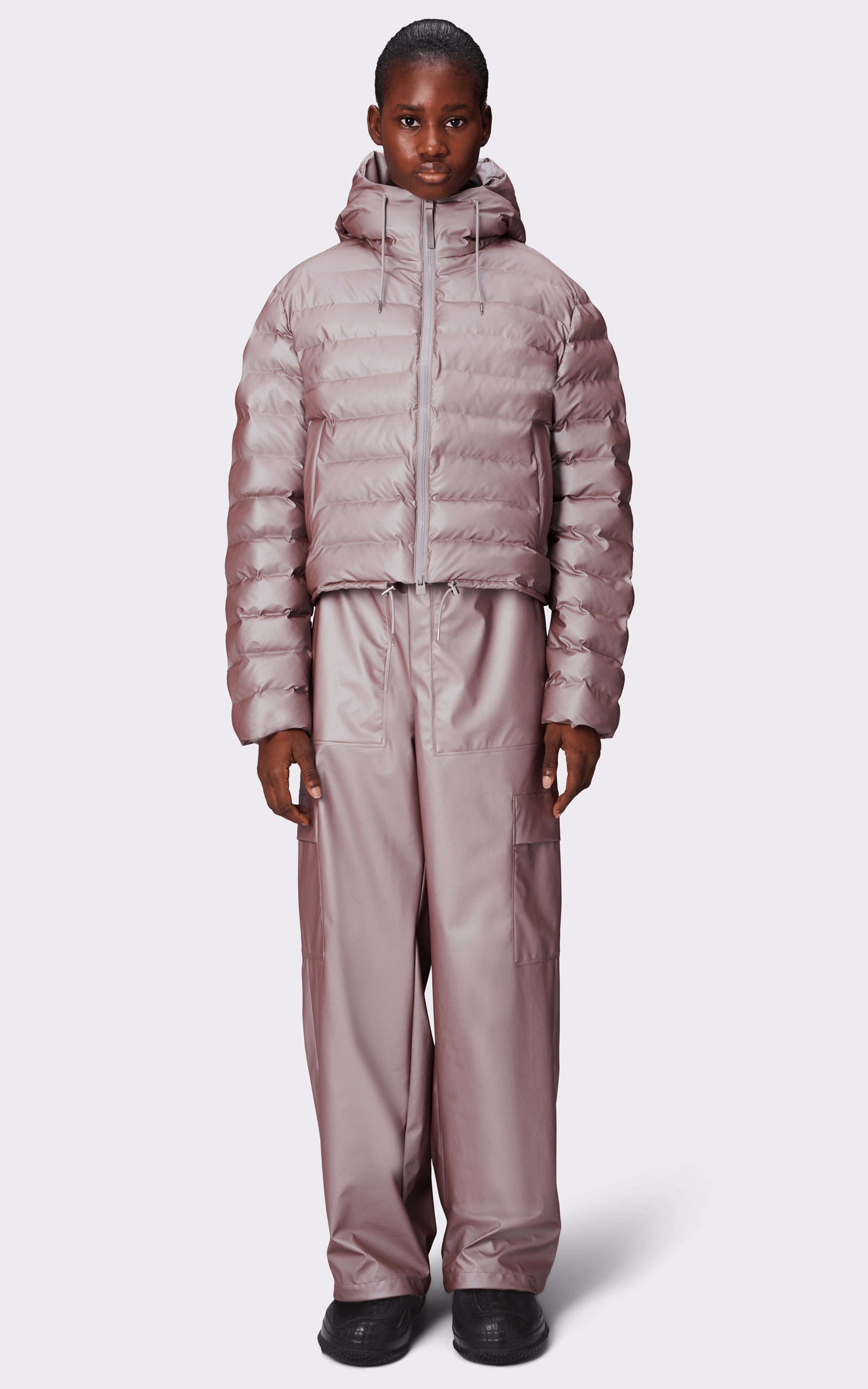 A "15820 LOHJA PUFFER" Violet Rains Bl Doudoune Mixte closed photo