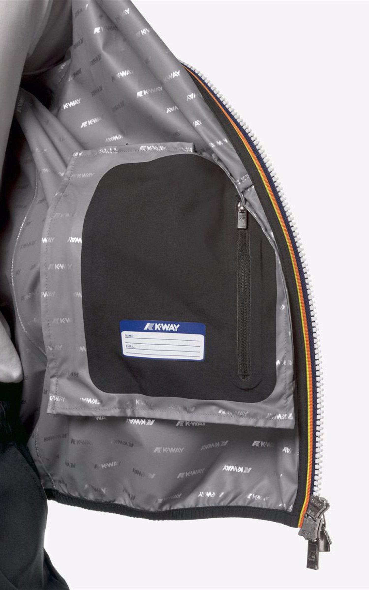 A "JACK ECO STR DOT K5127QW" Noir K-Way Blouson Homme details photo 5