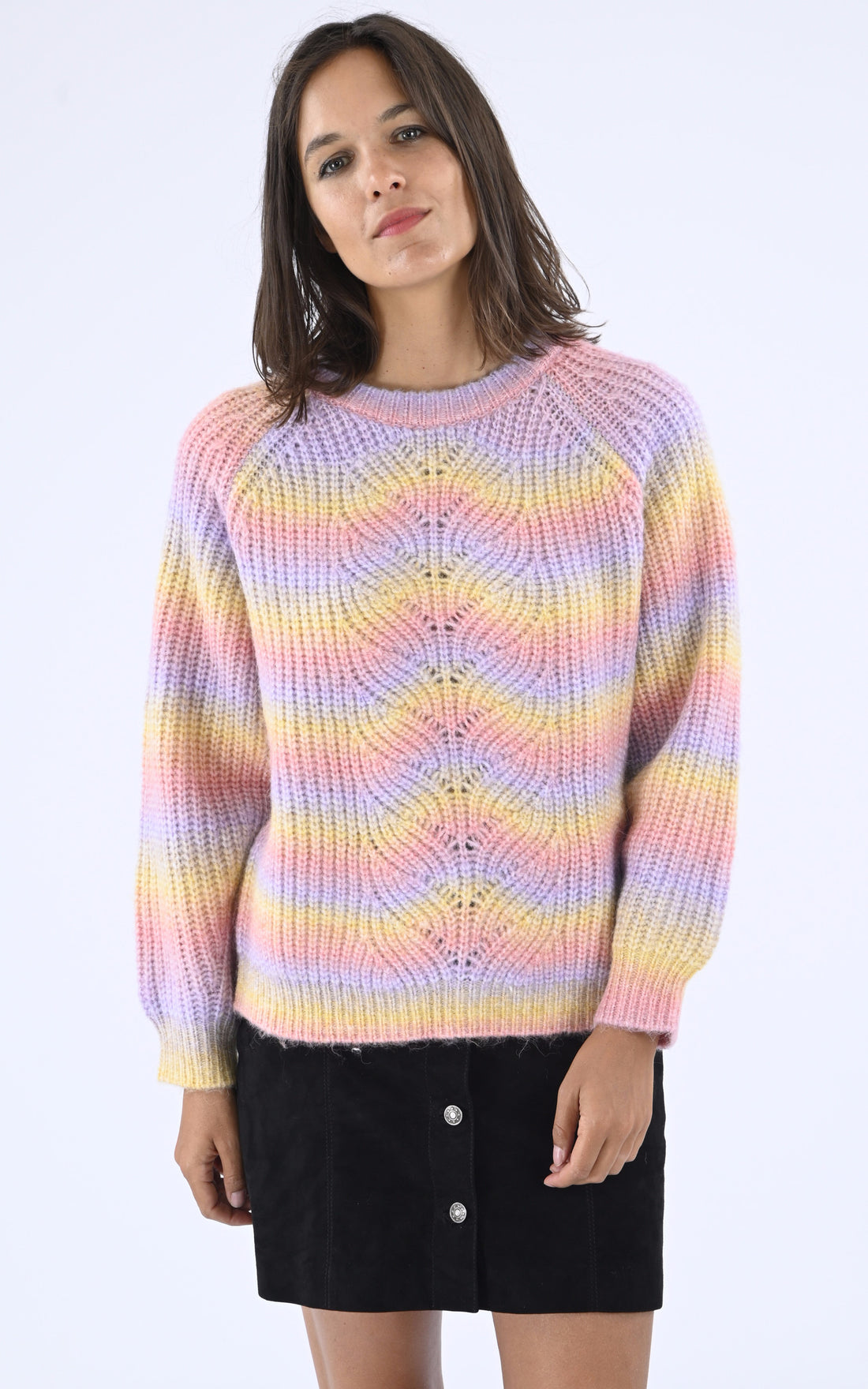A "MITSU" Multi Les Tricots de Léa Pull Femme closed photo