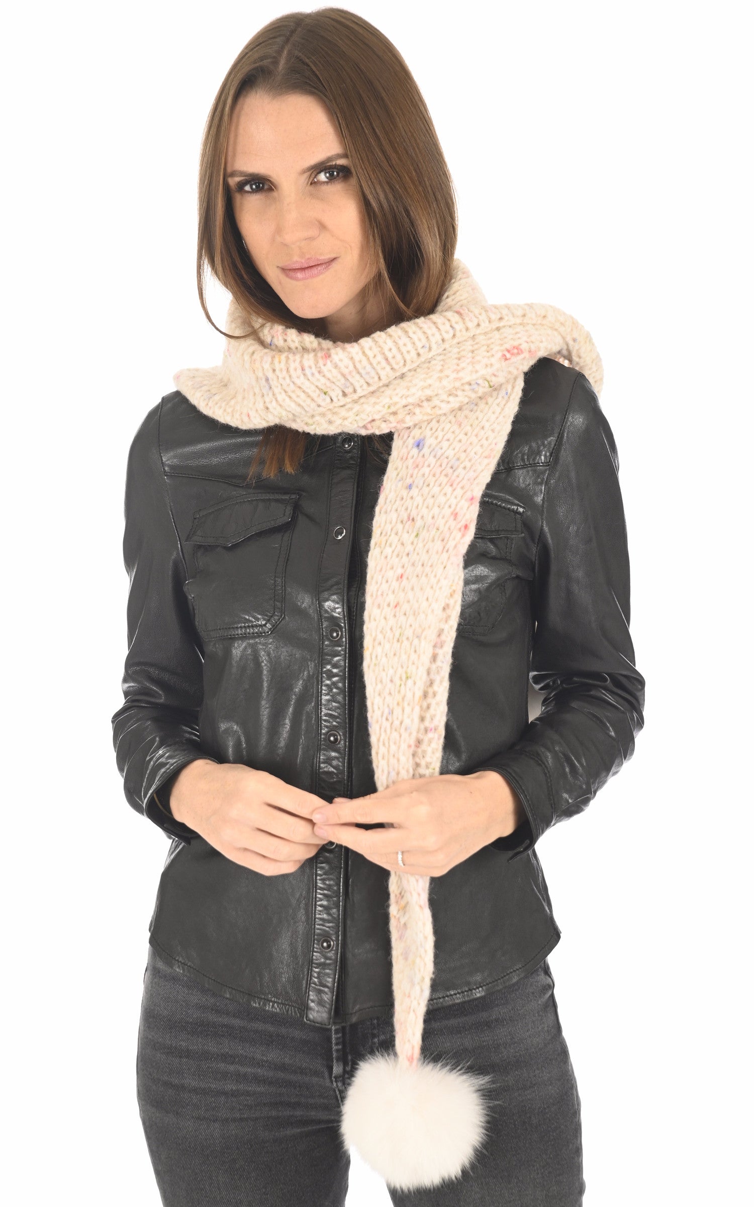 A "580/13" Craie Lea Clement Echarpe Femme closed photo 2