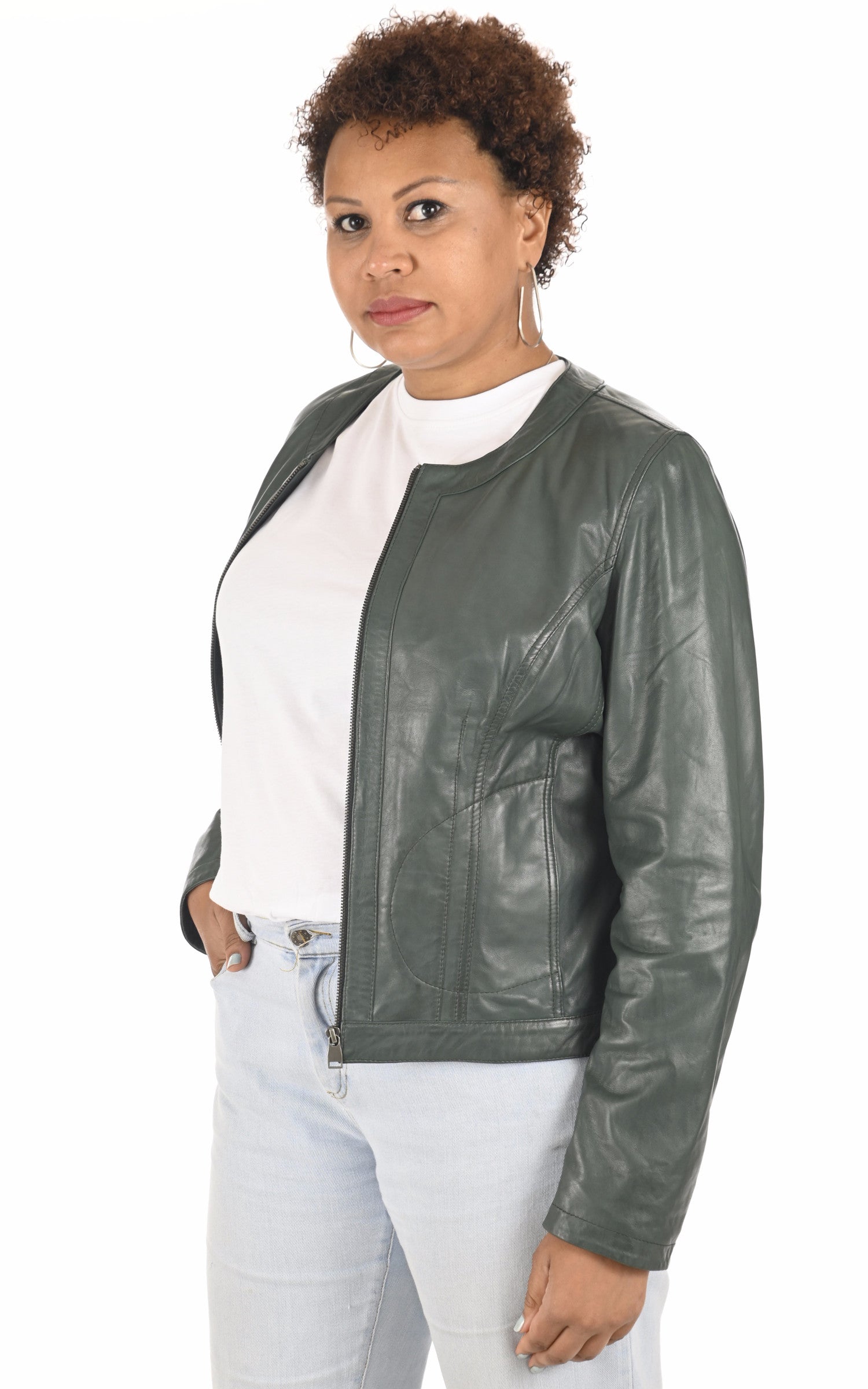 A "FAY COMFORT" Vert La Canadienne Blouson Femme opened photo