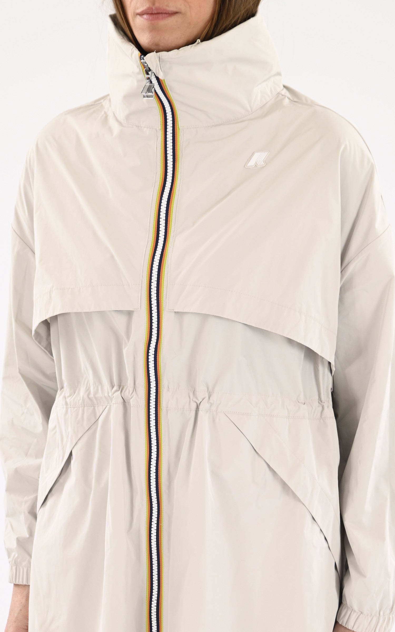 A "AUBE K8132NW" Beige K-Way Manteau Femme details photo
