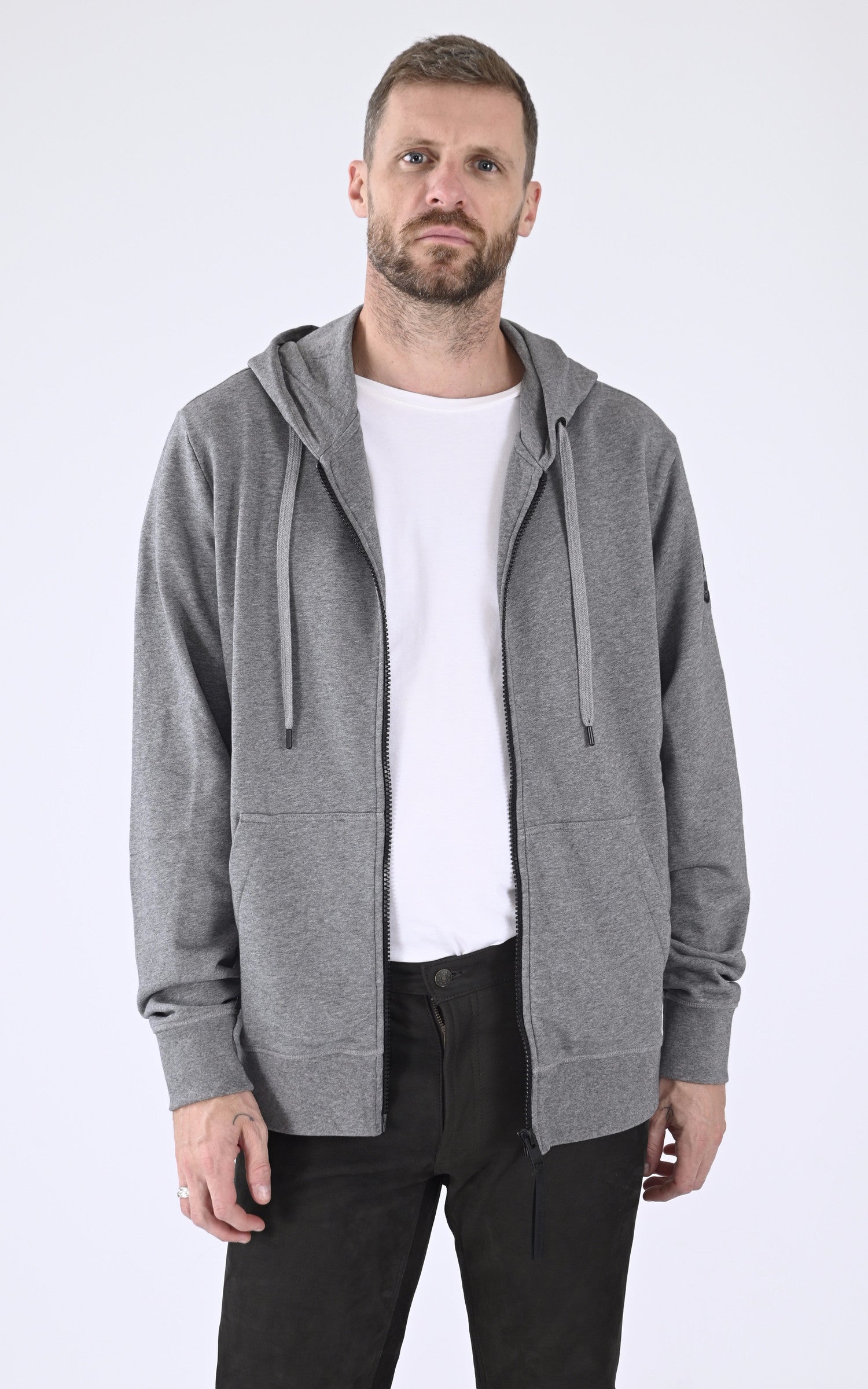 Sweat A Capuche Helvetica Gris chiné - 07MELTON-GREY-CHINE Sweat A Capuche Helvetica Gris chiné - 07MELTON-GREY-CHINE