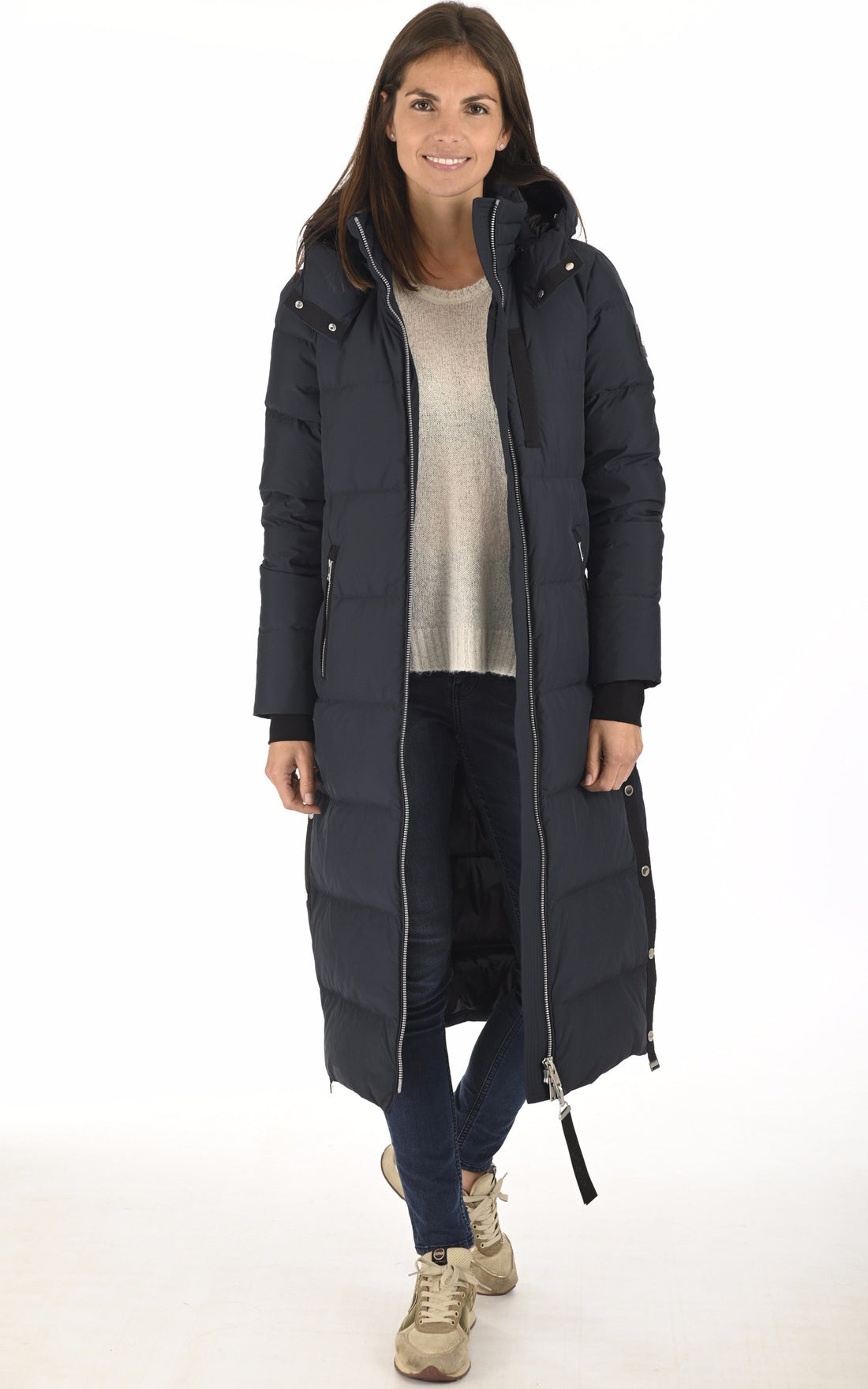 A "JOCADA M32LP225" Bleu Marine Moose Knuckles man_doudoune Femme opened photo