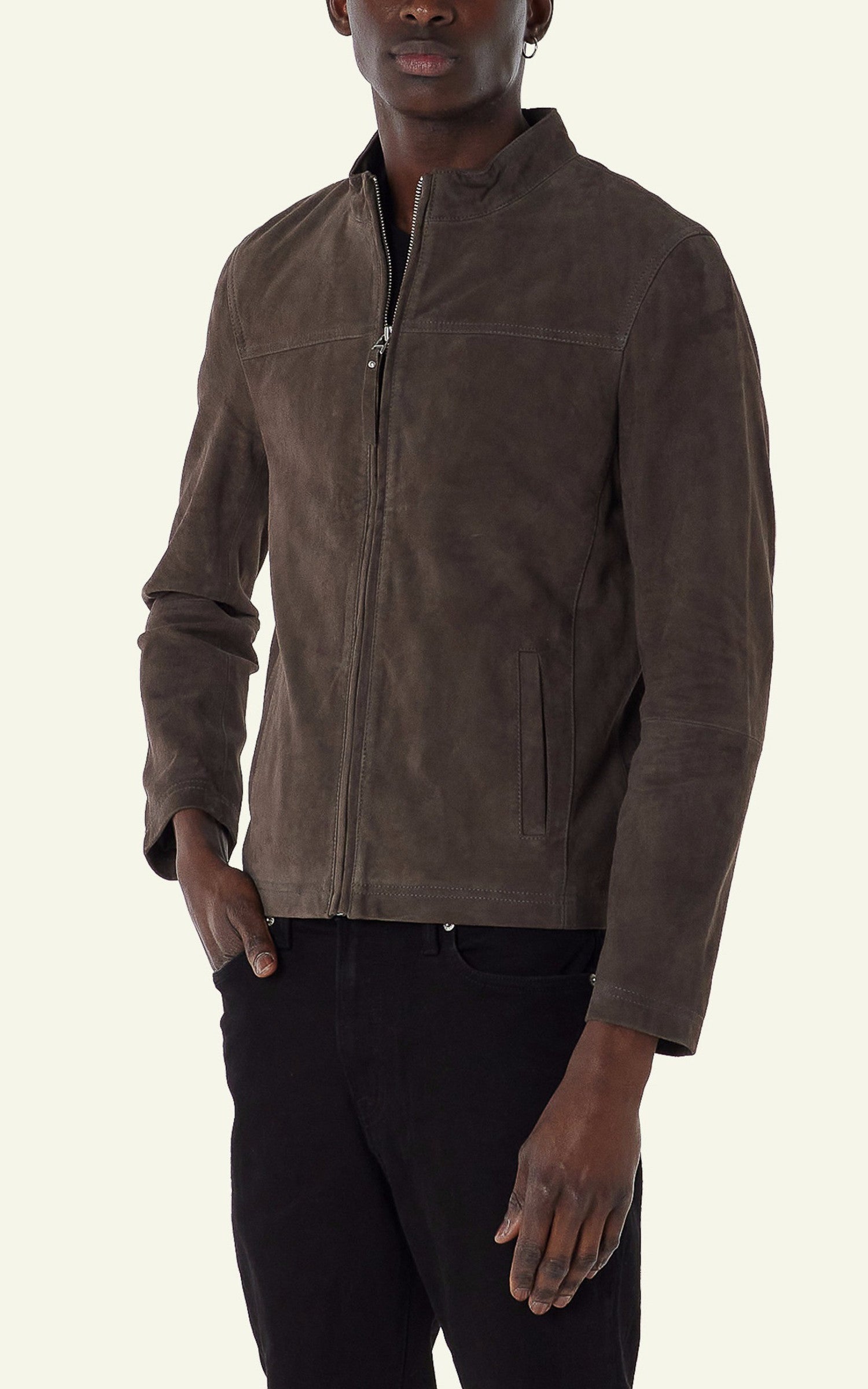 A "SYLVINO" Smoke Serge Pariente Blouson Homme closed photo