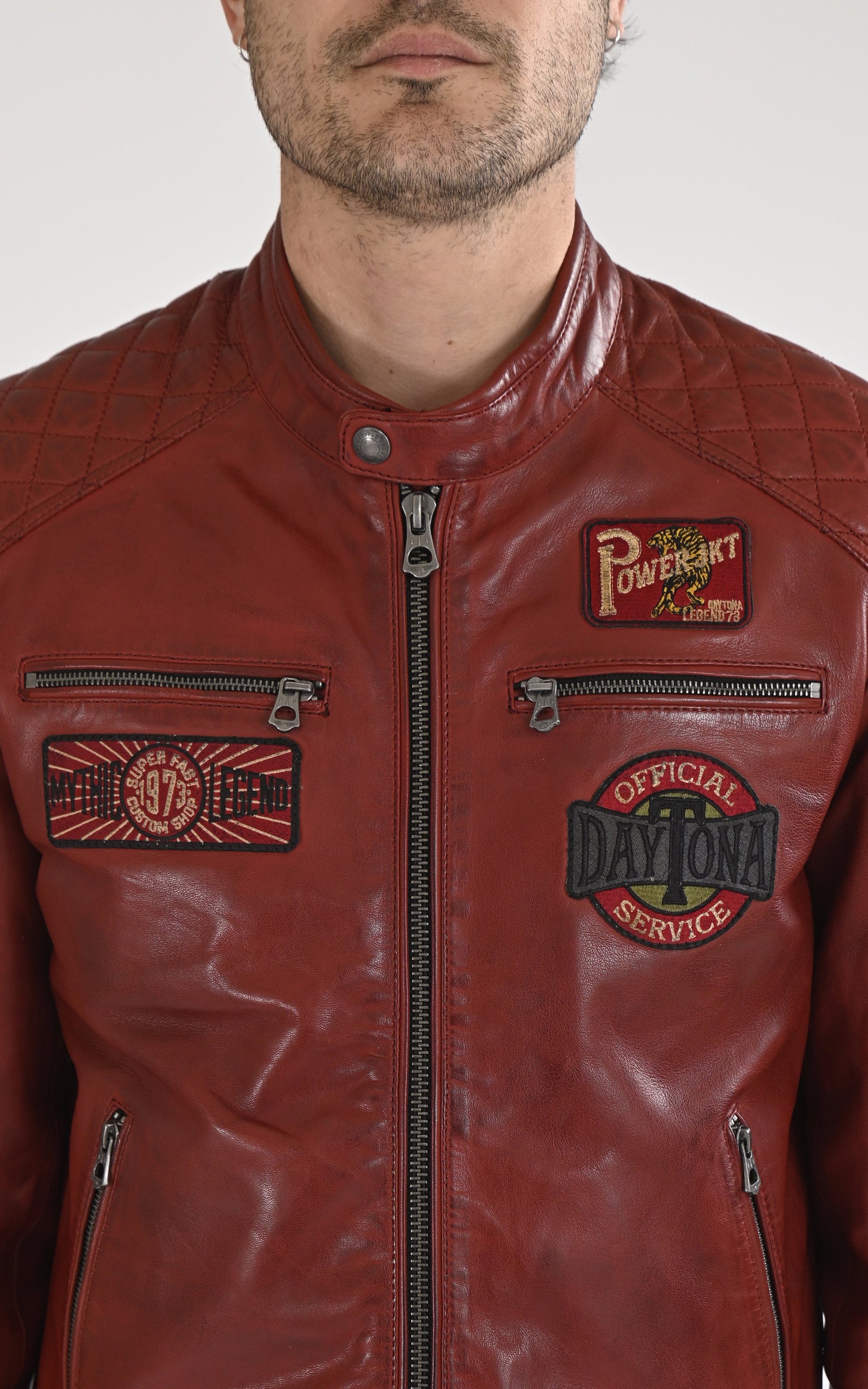 A "WALKOR 102831" Rouge Daytona 73 Blouson Homme details photo 5