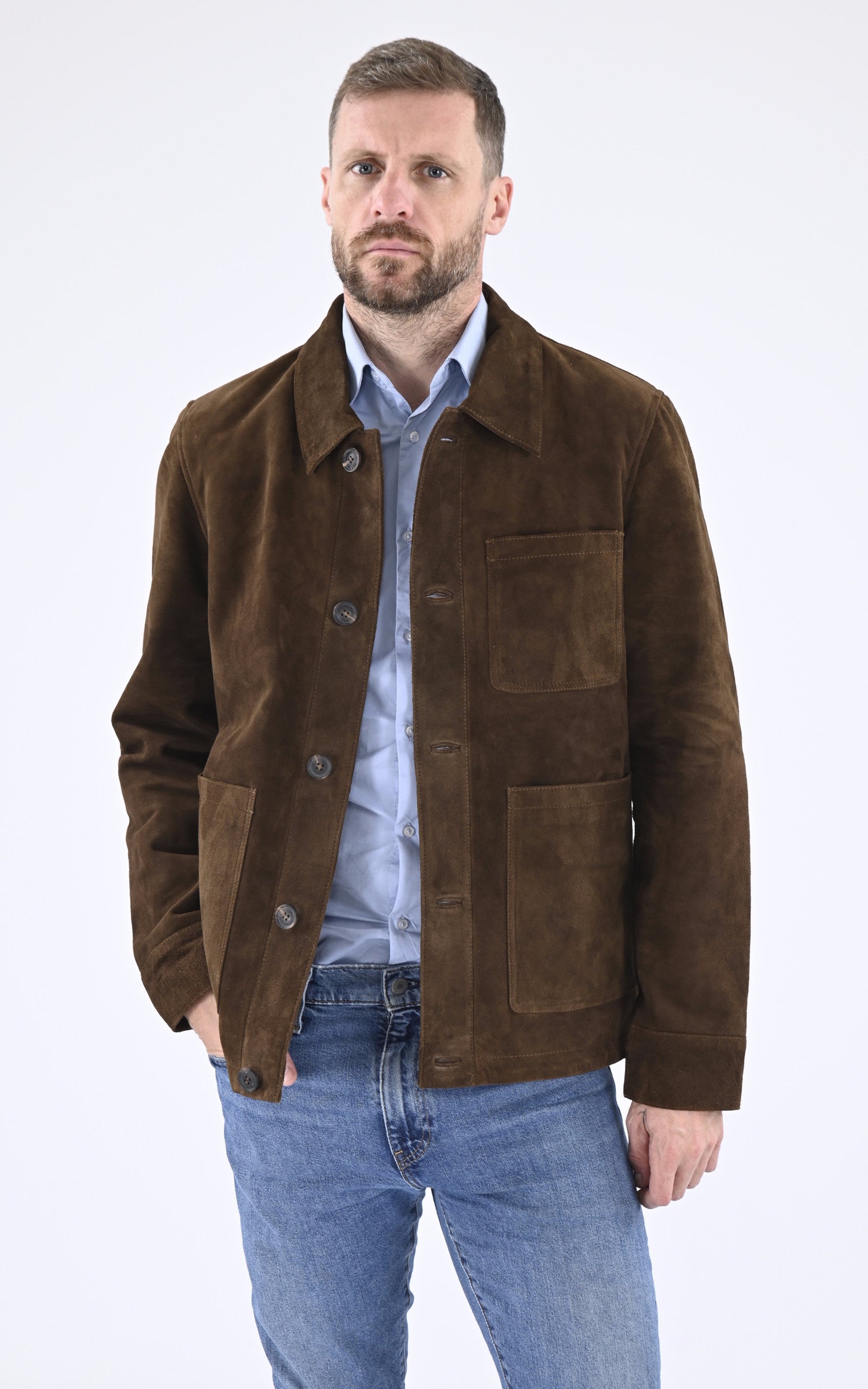 A "CHARLES" Marron Serge Pariente Veste Homme opened photo