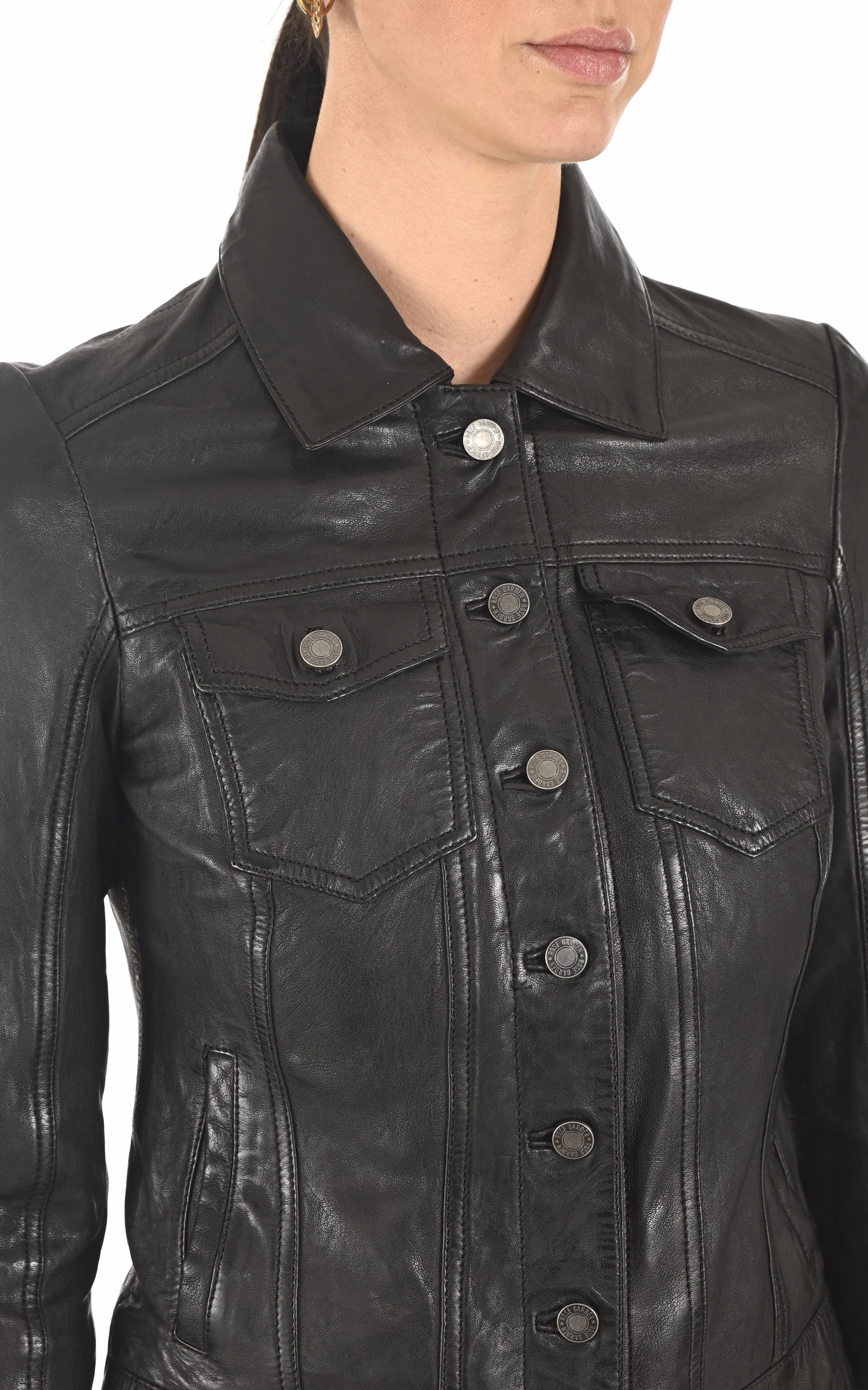 A "JANILA 101971" Noir Rose Garden Blouson Femme details photo
