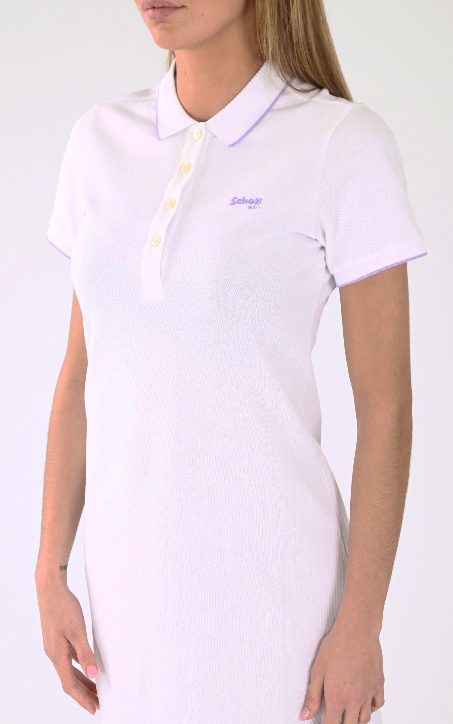 A "ROBDANNAW" Blanc Schott Robe Femme back photo