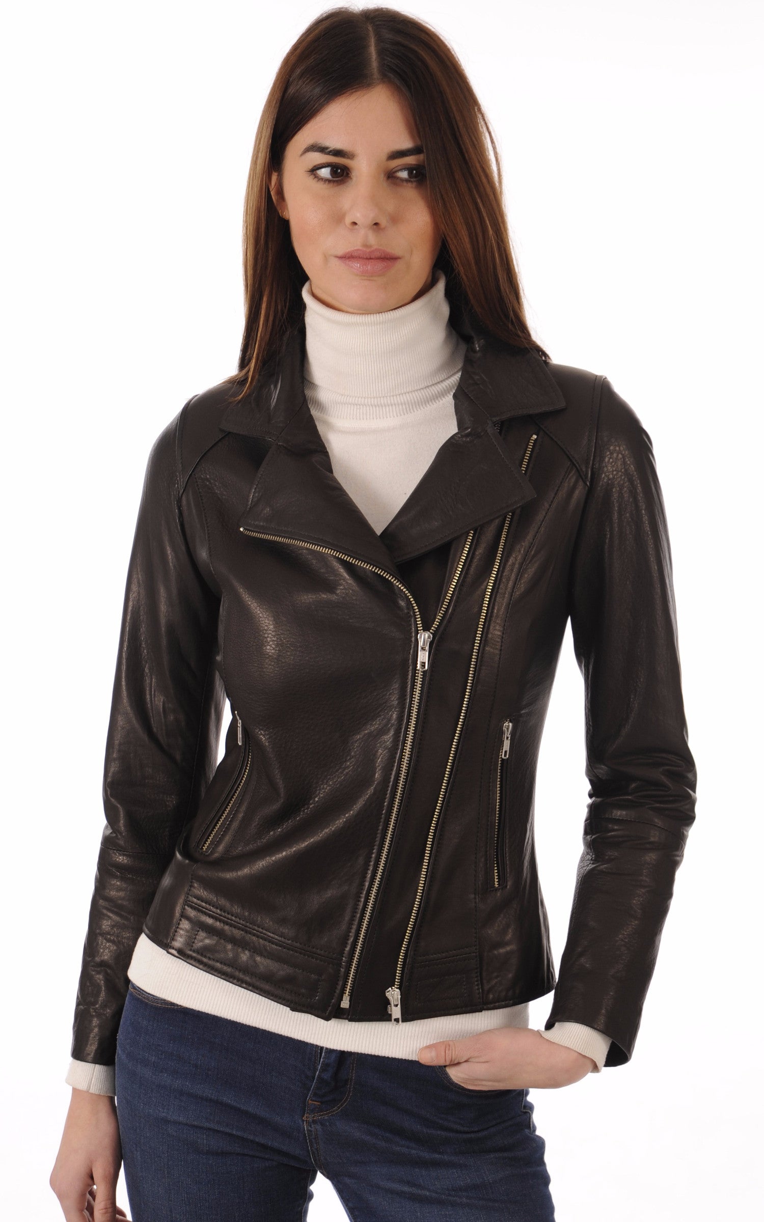 A "MARTA DMST" Noir La Canadienne Perfecto Femme closed photo