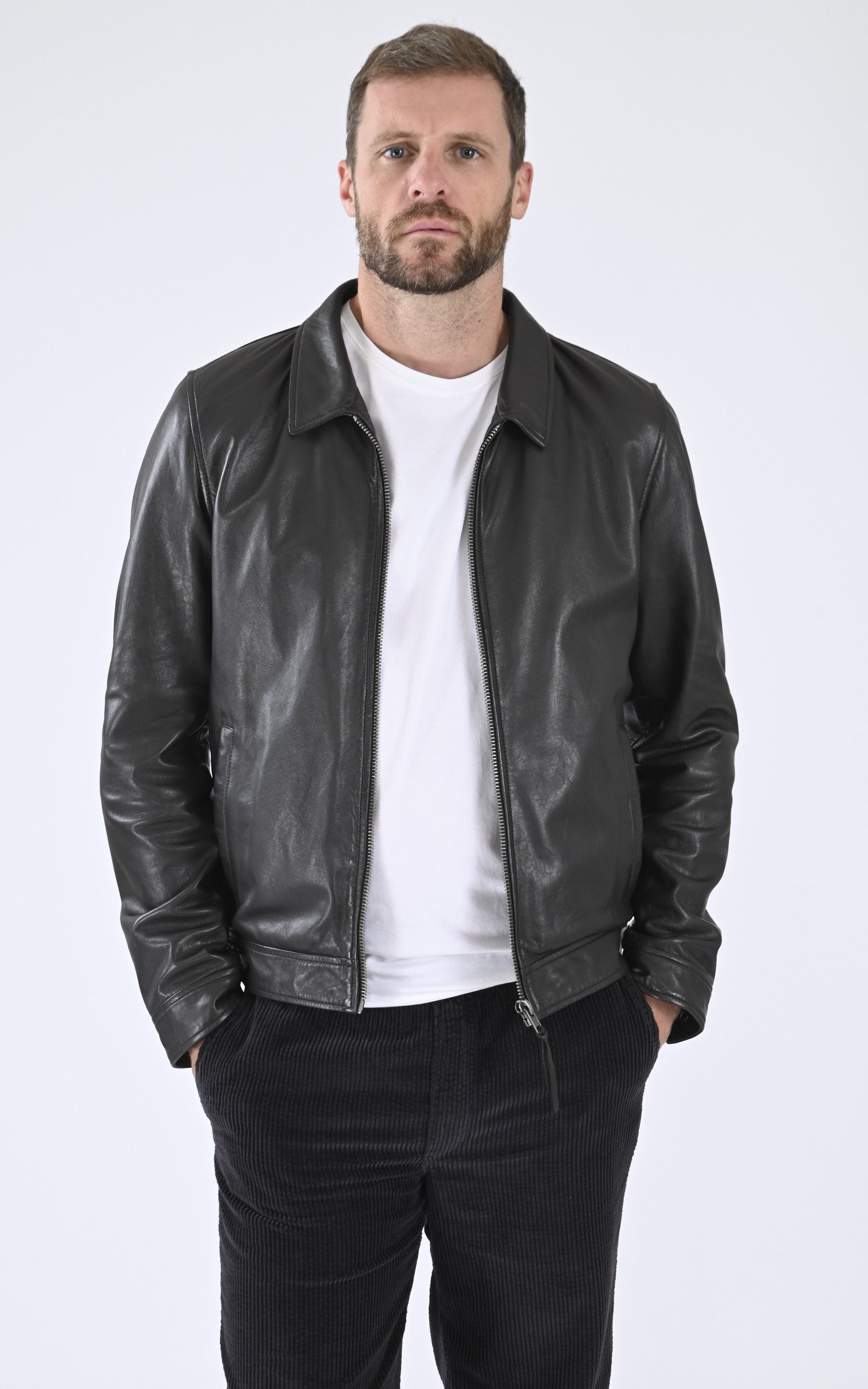 A "TYSON" Marron Serge Pariente Blouson Homme opened photo 1