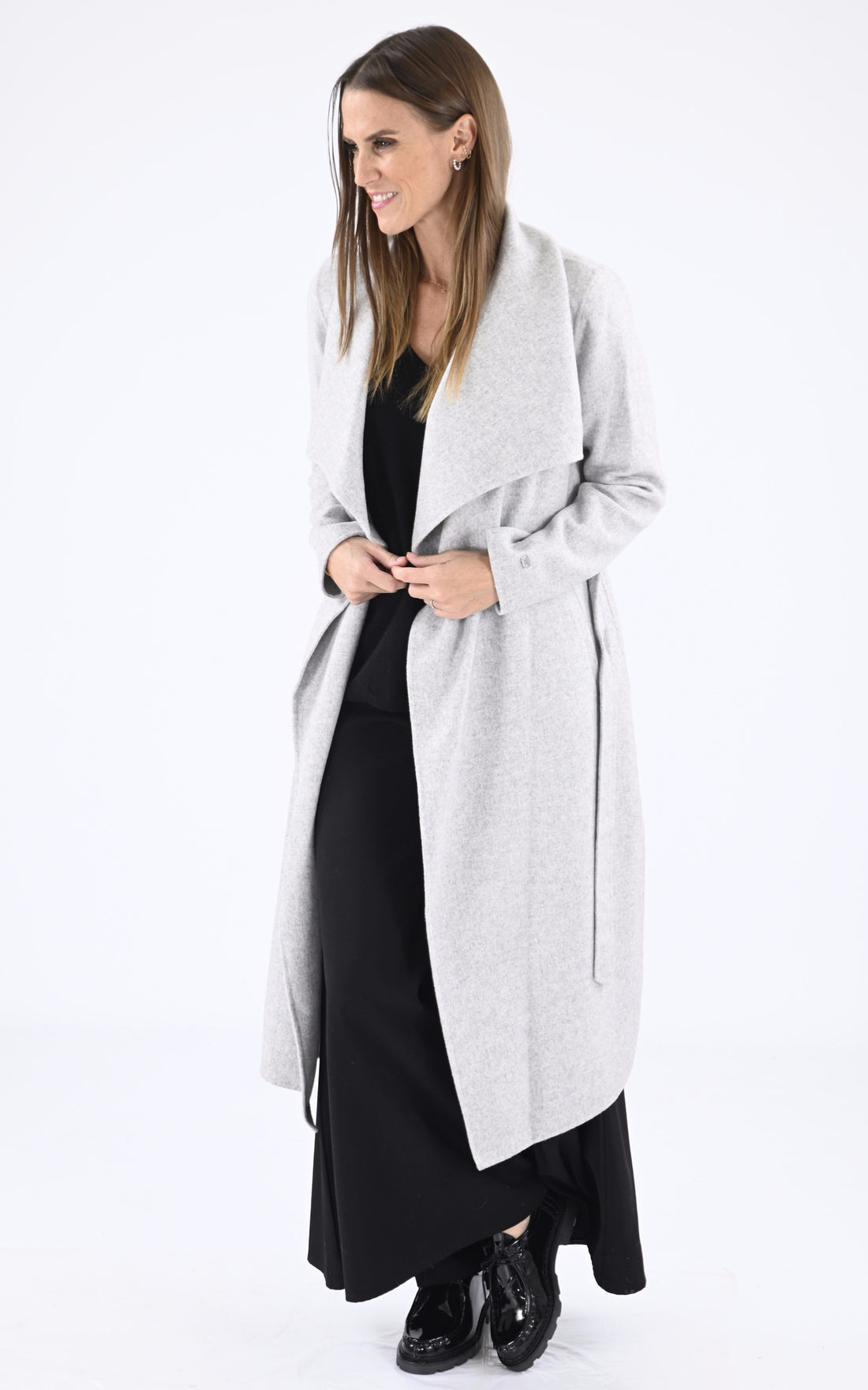 A "BRITTA" Gris Soia & Kyo Manteau Femme opened photo