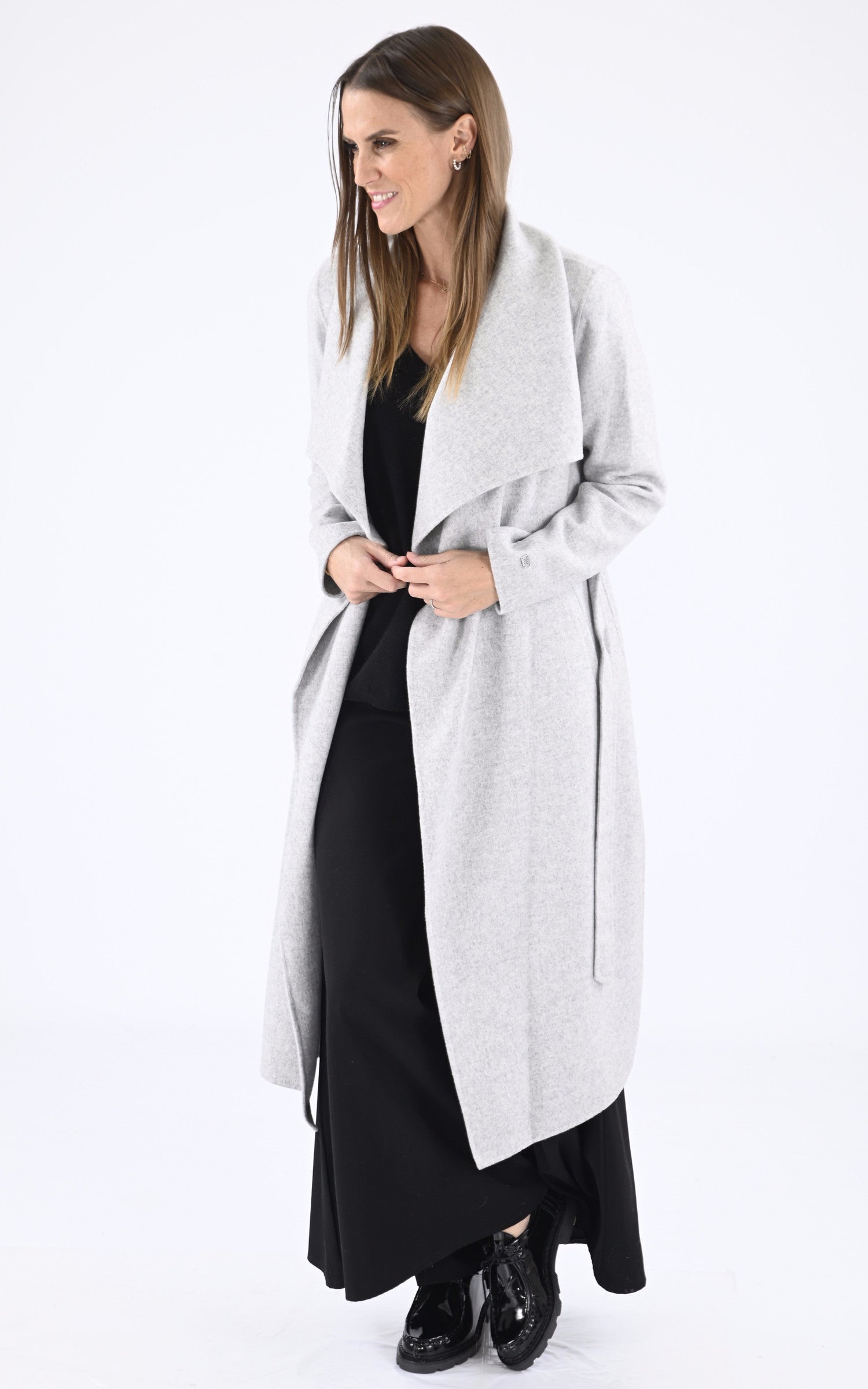A "BRITTA" Gris Soia & Kyo Manteau Femme opened photo