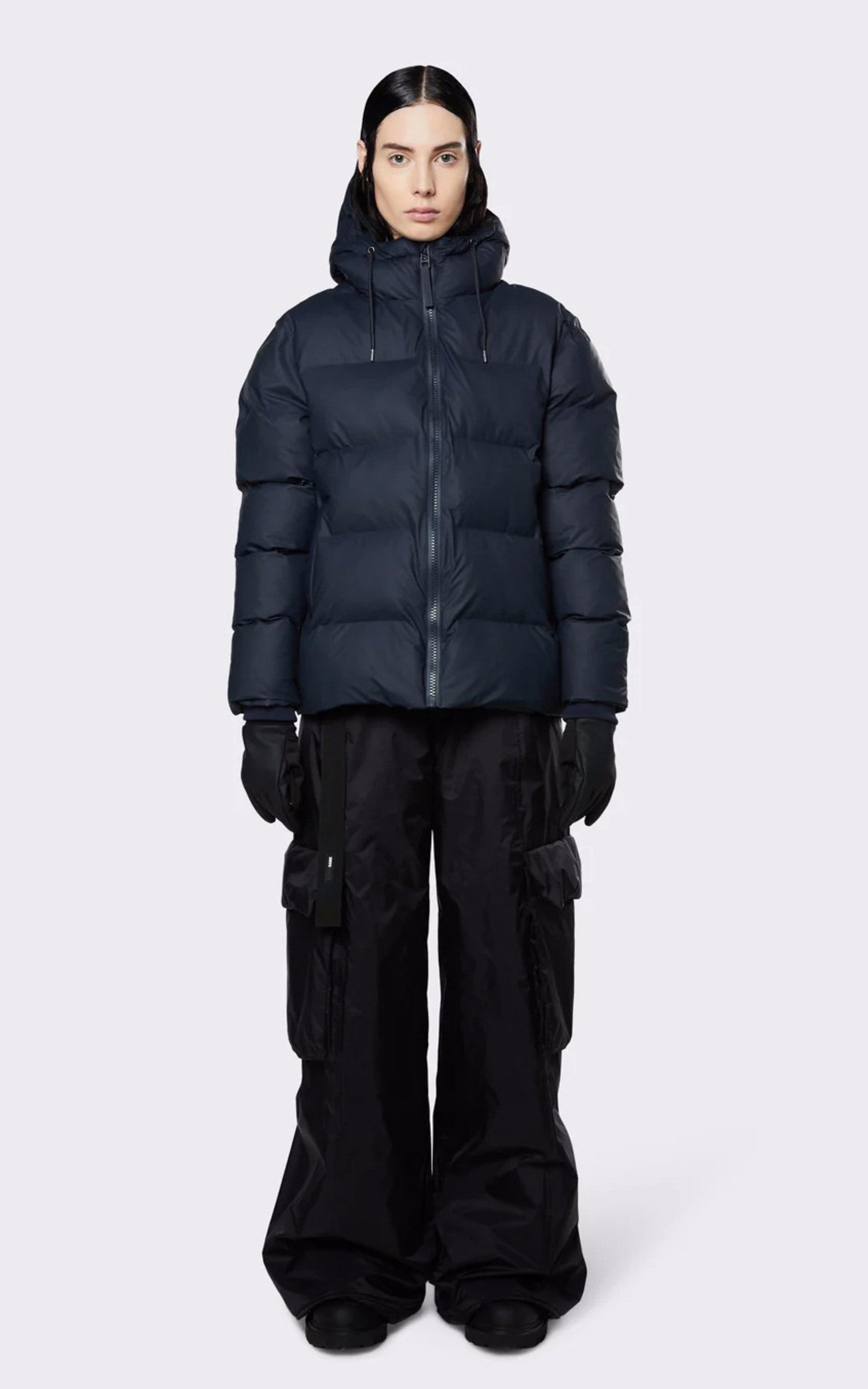 A "15120 PUFFER JACKET" Marine Rains Bl Doudoune Mixte closed photo