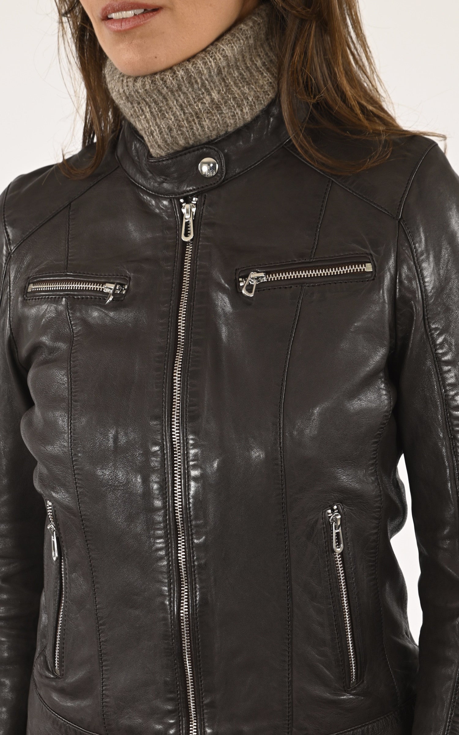 A "JOLYA 102581" Marron Rose Garden Blouson Femme details photo