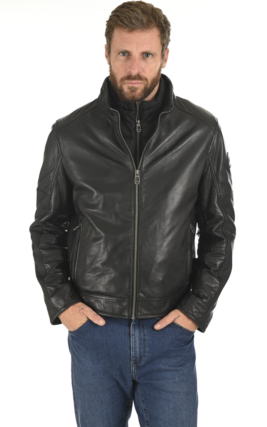 A "BENDER" Noir Milestone Blouson Homme opened photo