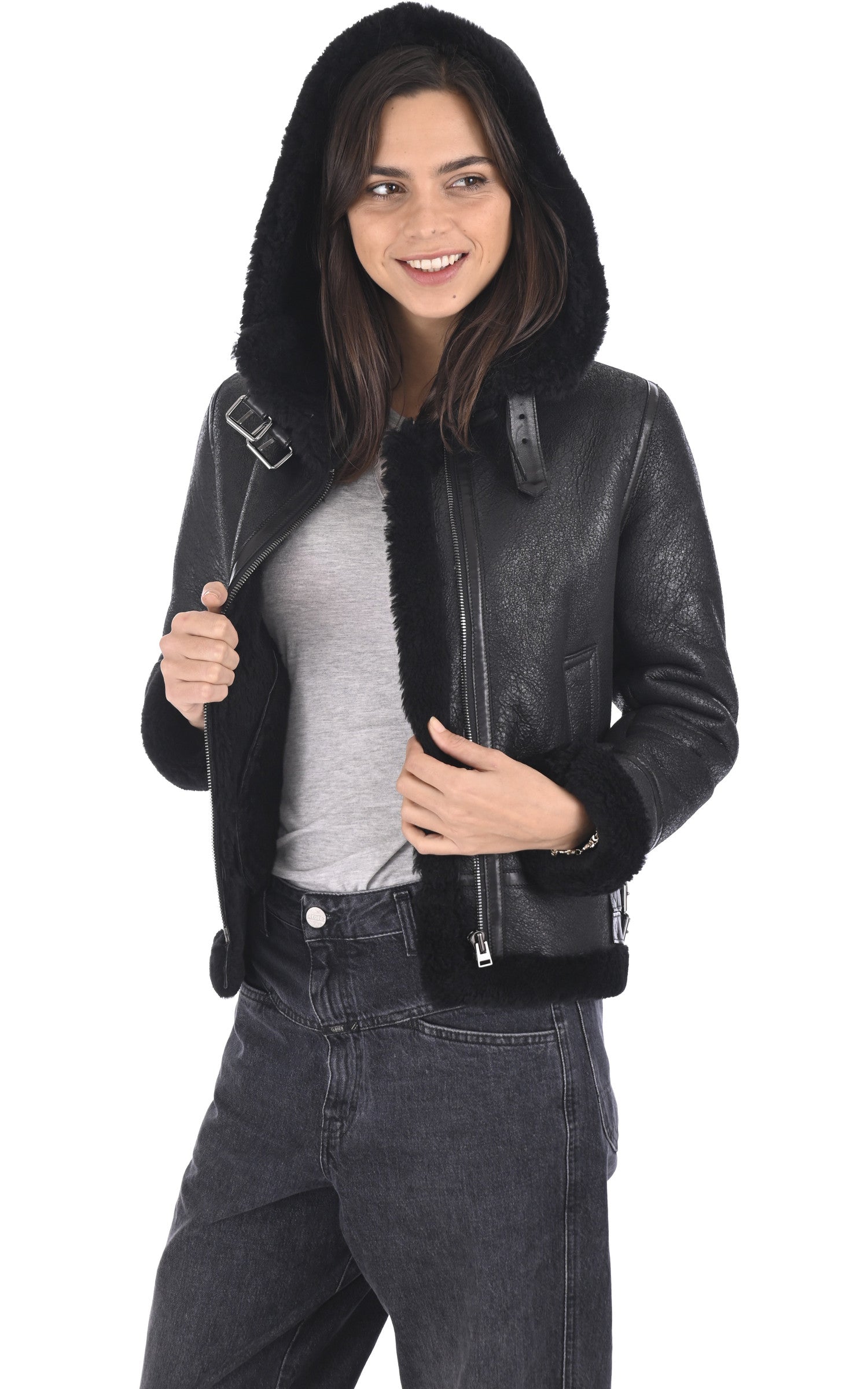 A "BLONDINE FURLESS FF" Noir La Canadienne Bombardier Femme closed photo