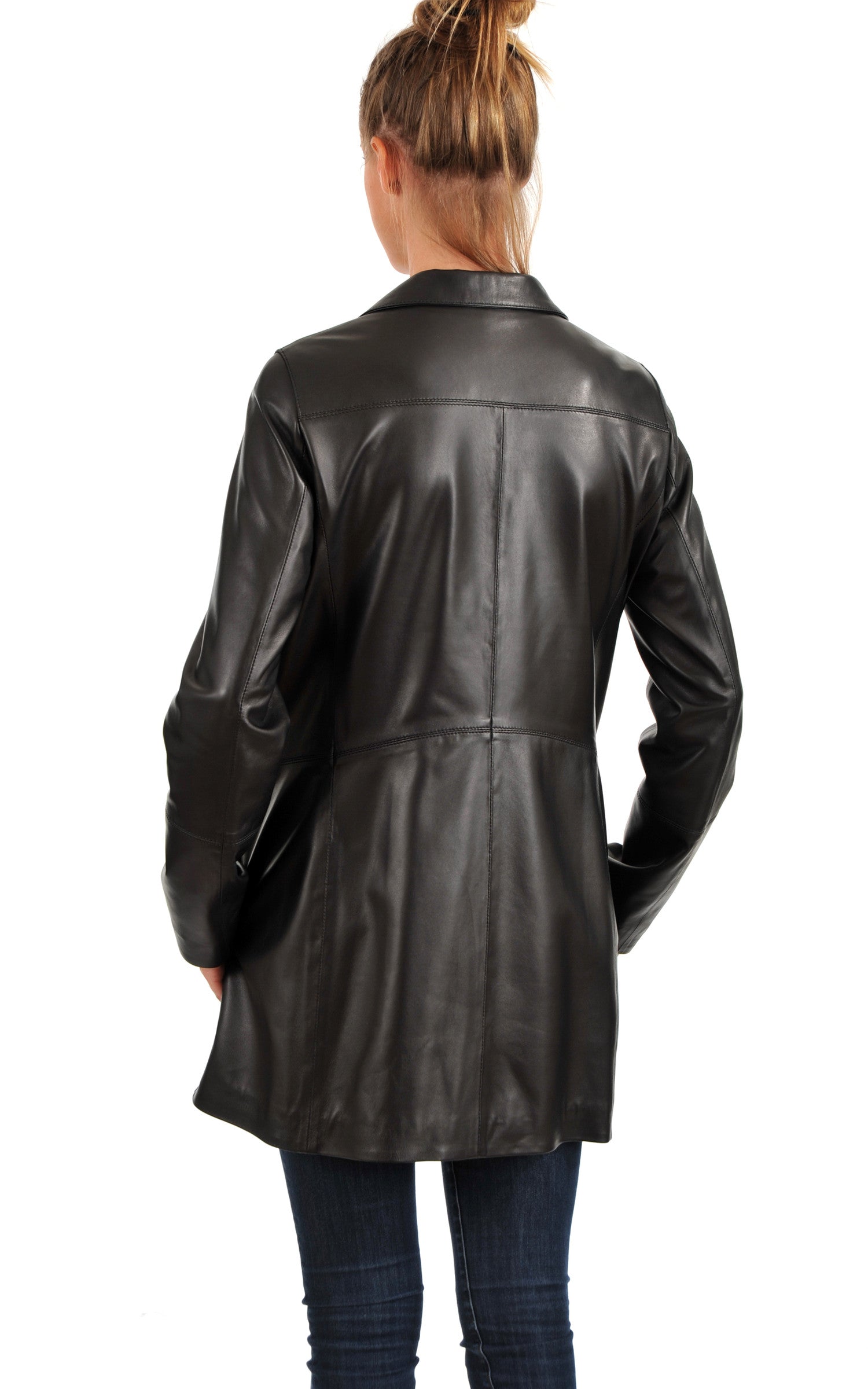 A "TRIANA" Noir La Canadienne 3/4 Femme back photo 4