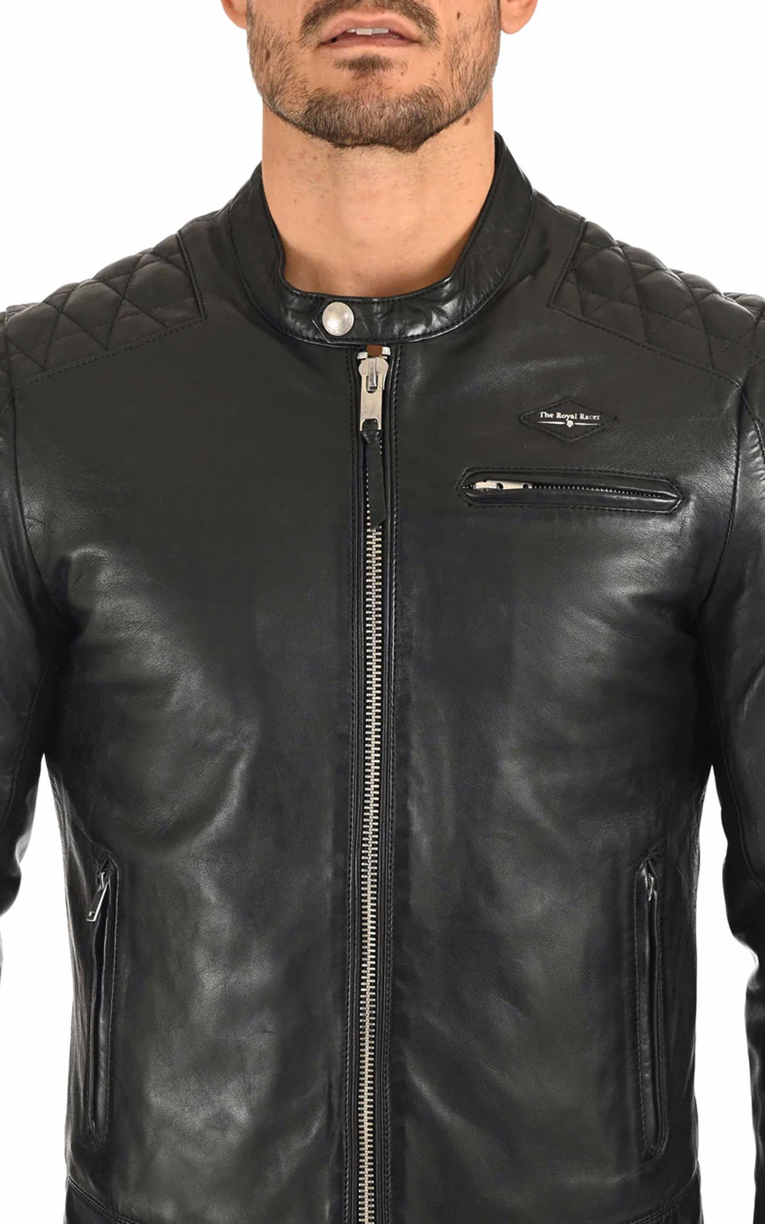 A "SILVERSTONE 2022010" Noir The Royal Racer Blouson Homme opened photo