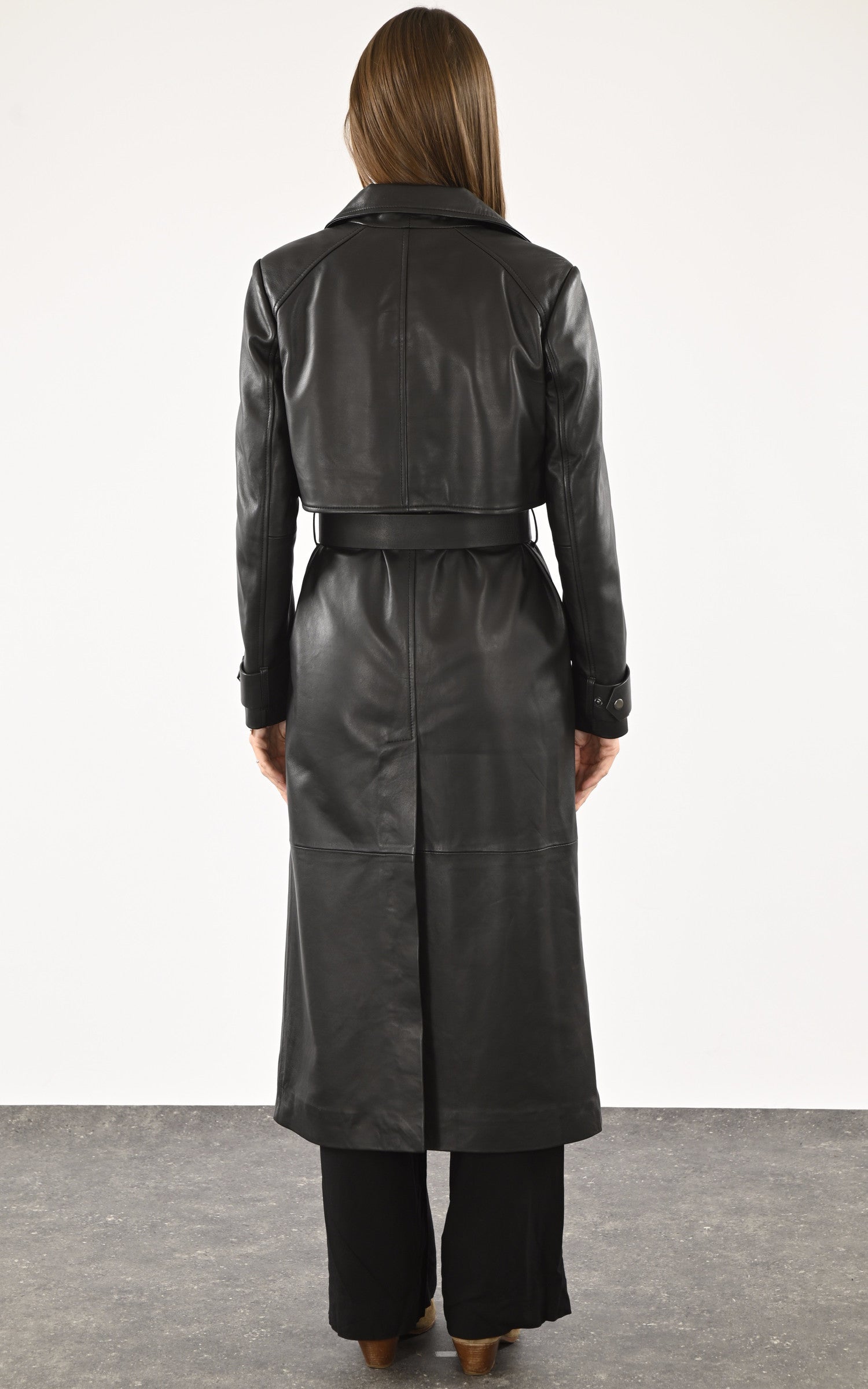 A "MIRABEL" Noir Possery Manteau Femme back photo
