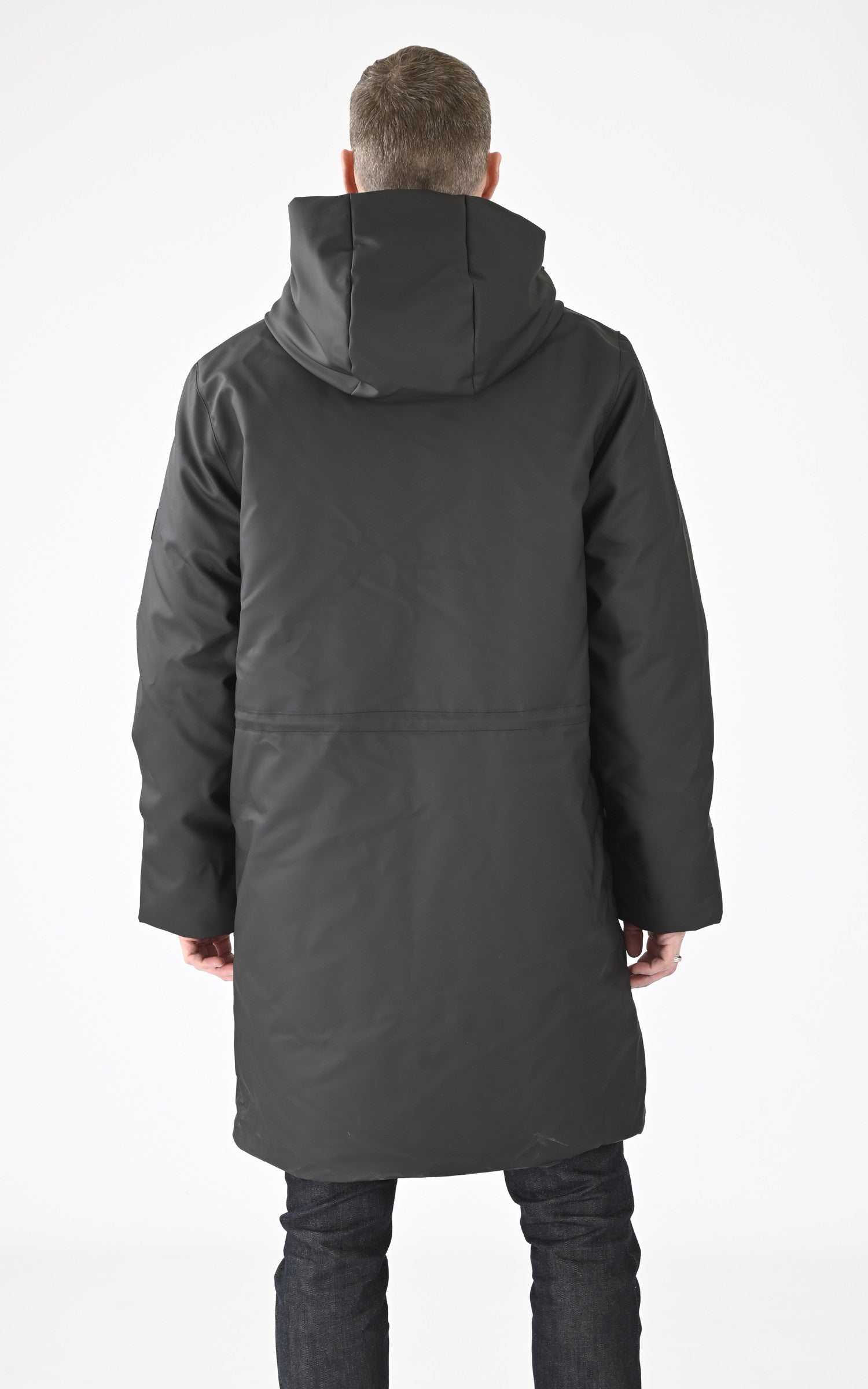 A "15940 ASKIM LONGER" Noir Rains 3/4 Mixte back photo 4