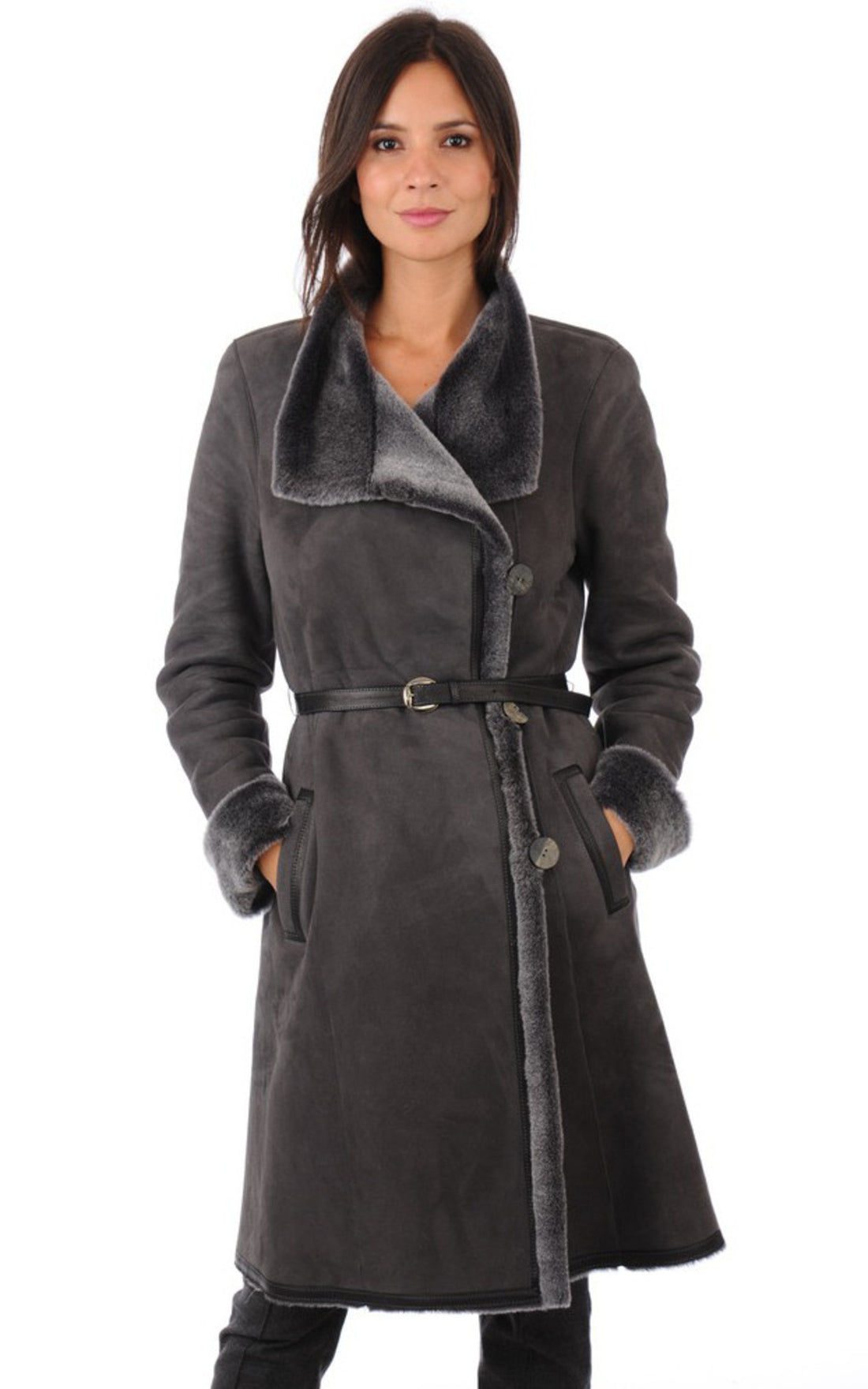 A "WD1009" Gris La Canadienne 7/8 Femme opened photo