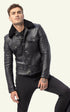 A "Elias" Noir Serge Pariente Blouson Homme opened photo