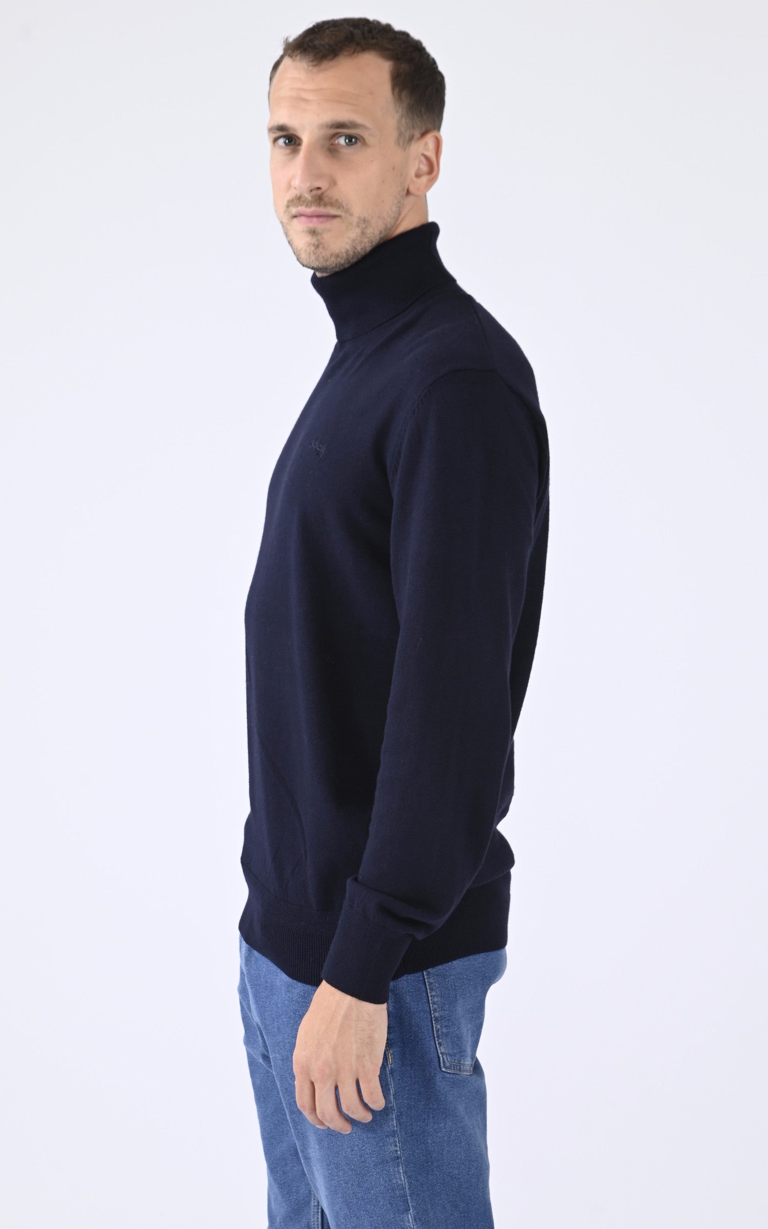 A "PLBEAL4" Marine Schott Pull Homme closed photo